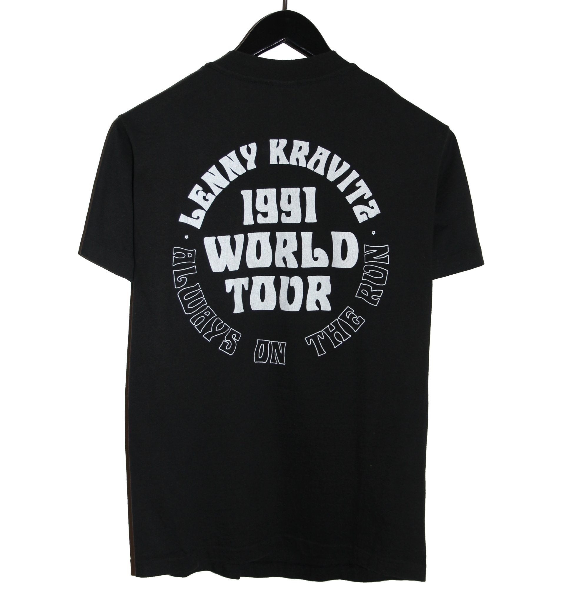 Lenny Kravitz 1991 Always On The Run Tour Shirt - Faded AU