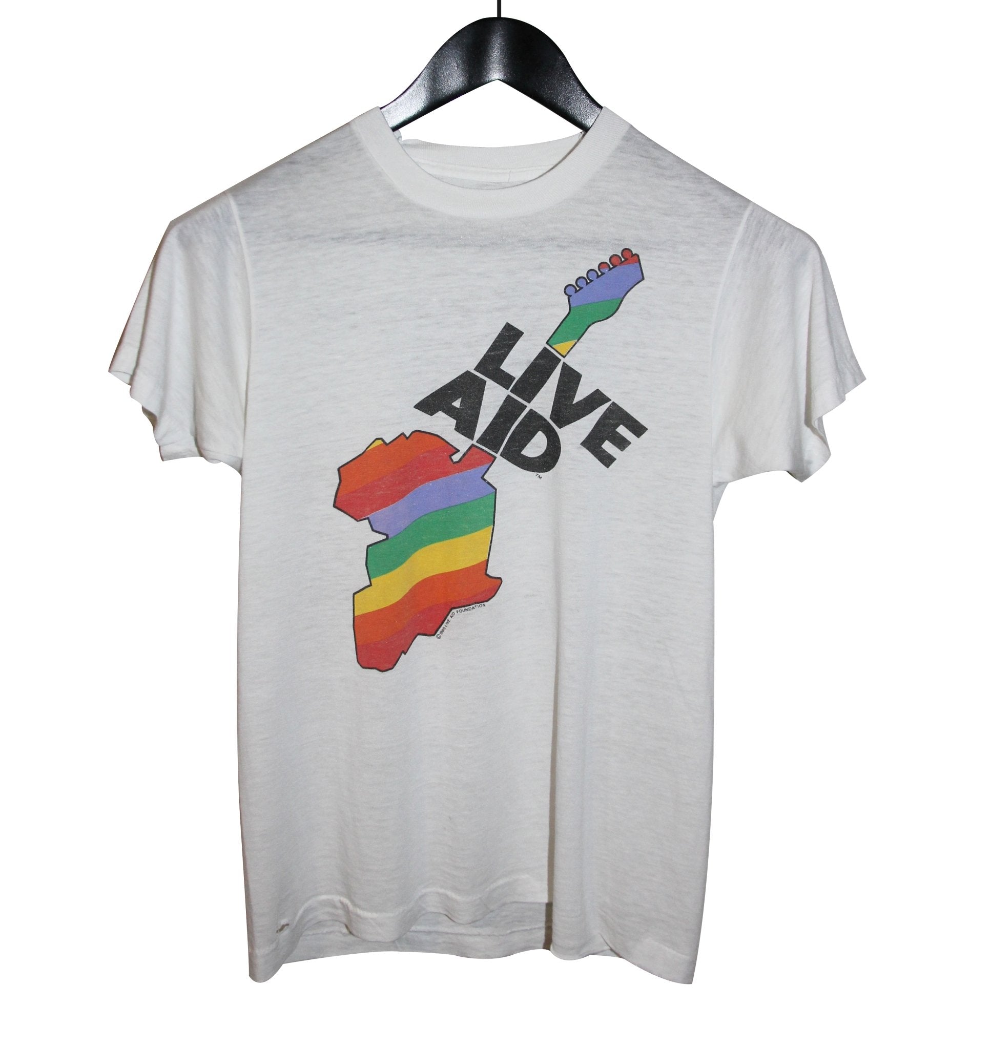 Live Aid 1985 This Shirt Saves Lives - Faded AU