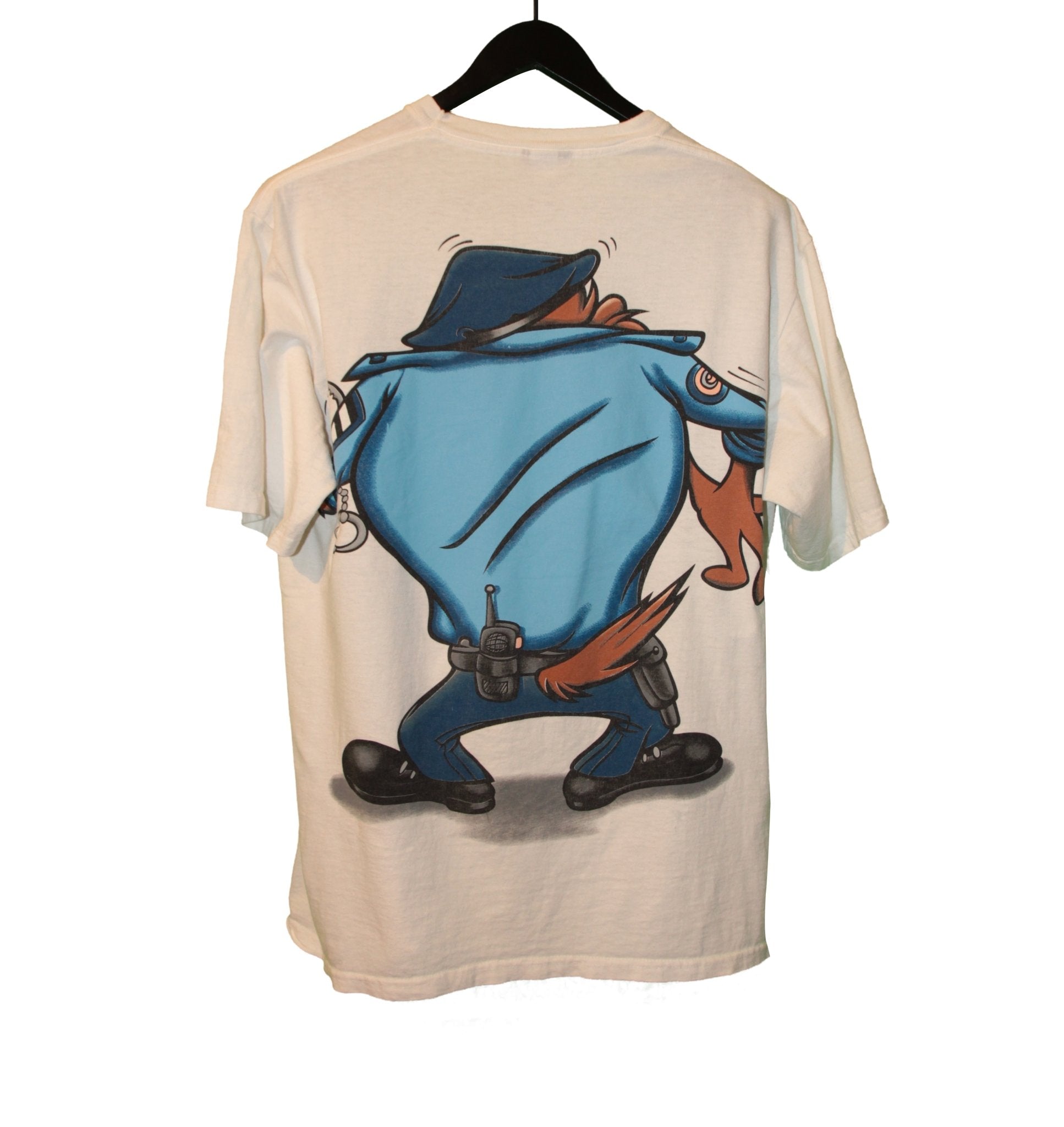 Looney Tunes 1994 Tasmanian Devil Police Shirt - Faded AU