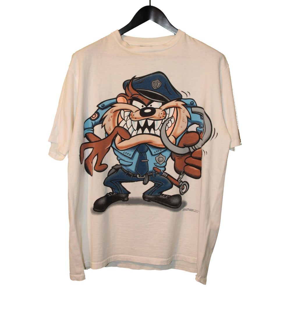 Looney Tunes 1994 Tasmanian Devil Police Shirt - Faded AU