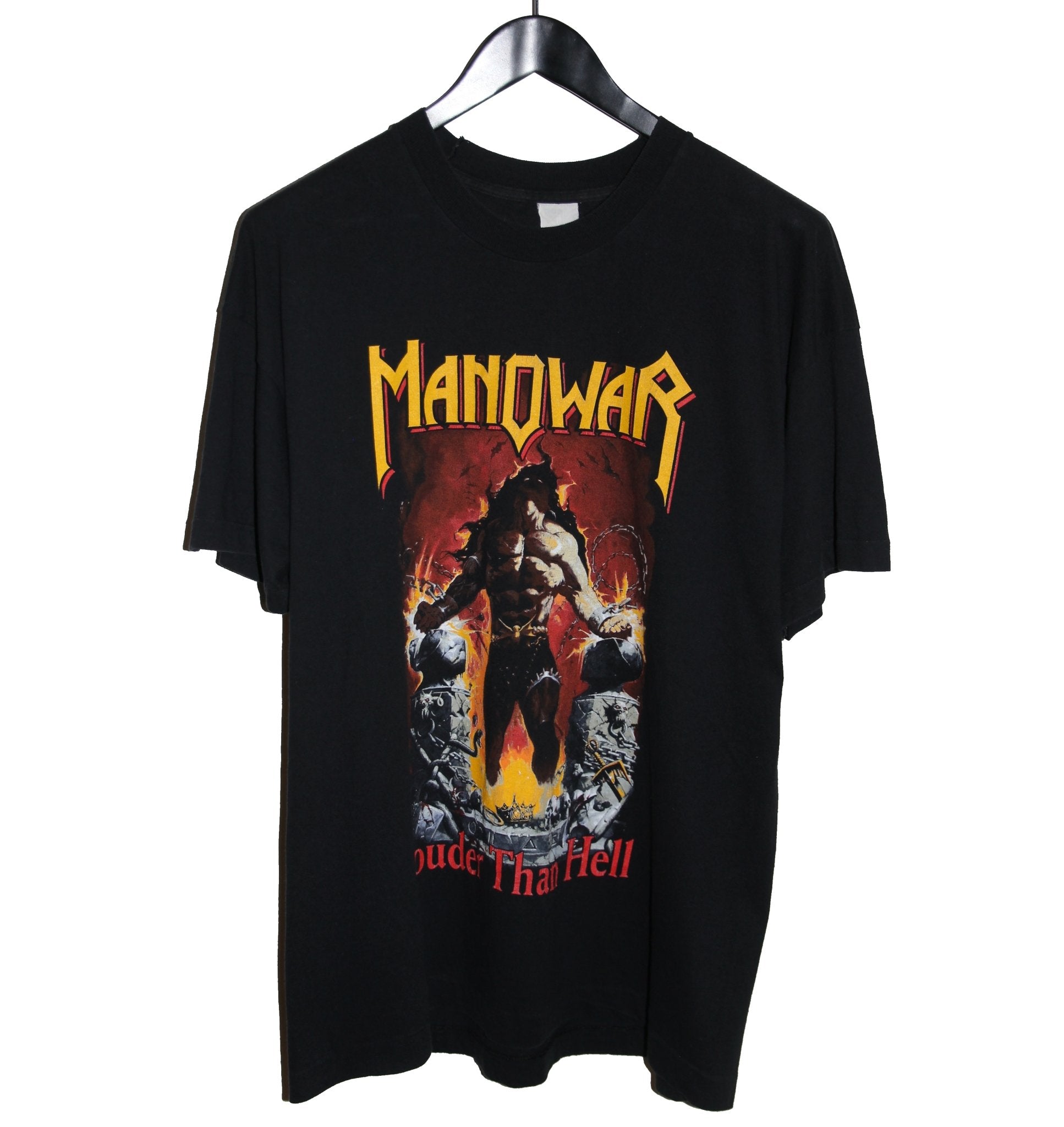 Manowar 1997 Hell on Wheels Tour Shirt - Faded AU