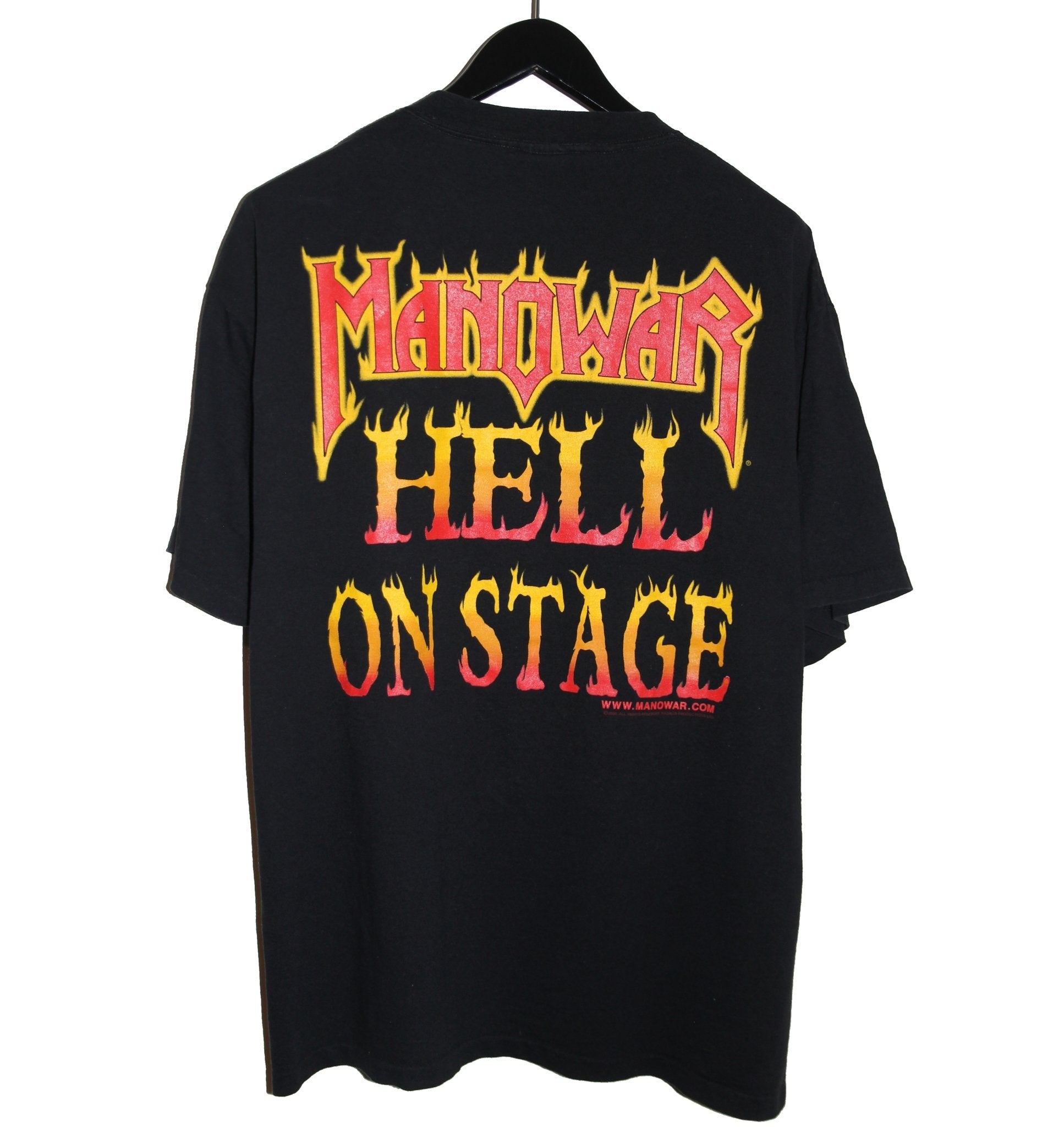 Manowar 2000 Hell on Stage Album Shirt - Faded AU