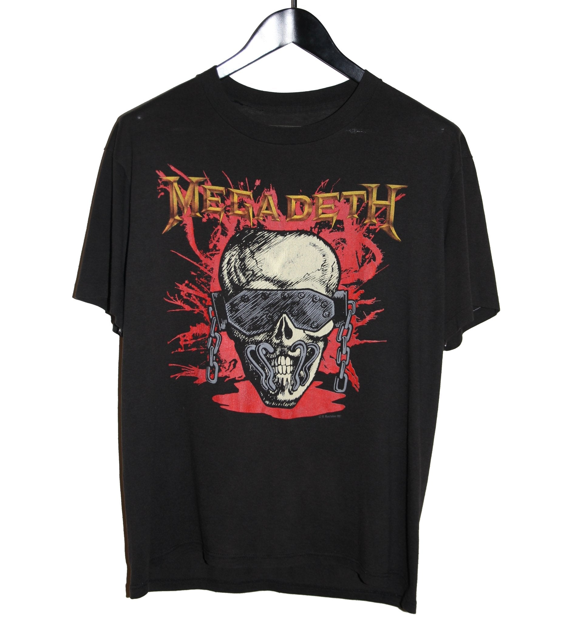 Megadeth 1987 Wake-Up Dead Tour Shirt - Faded AU