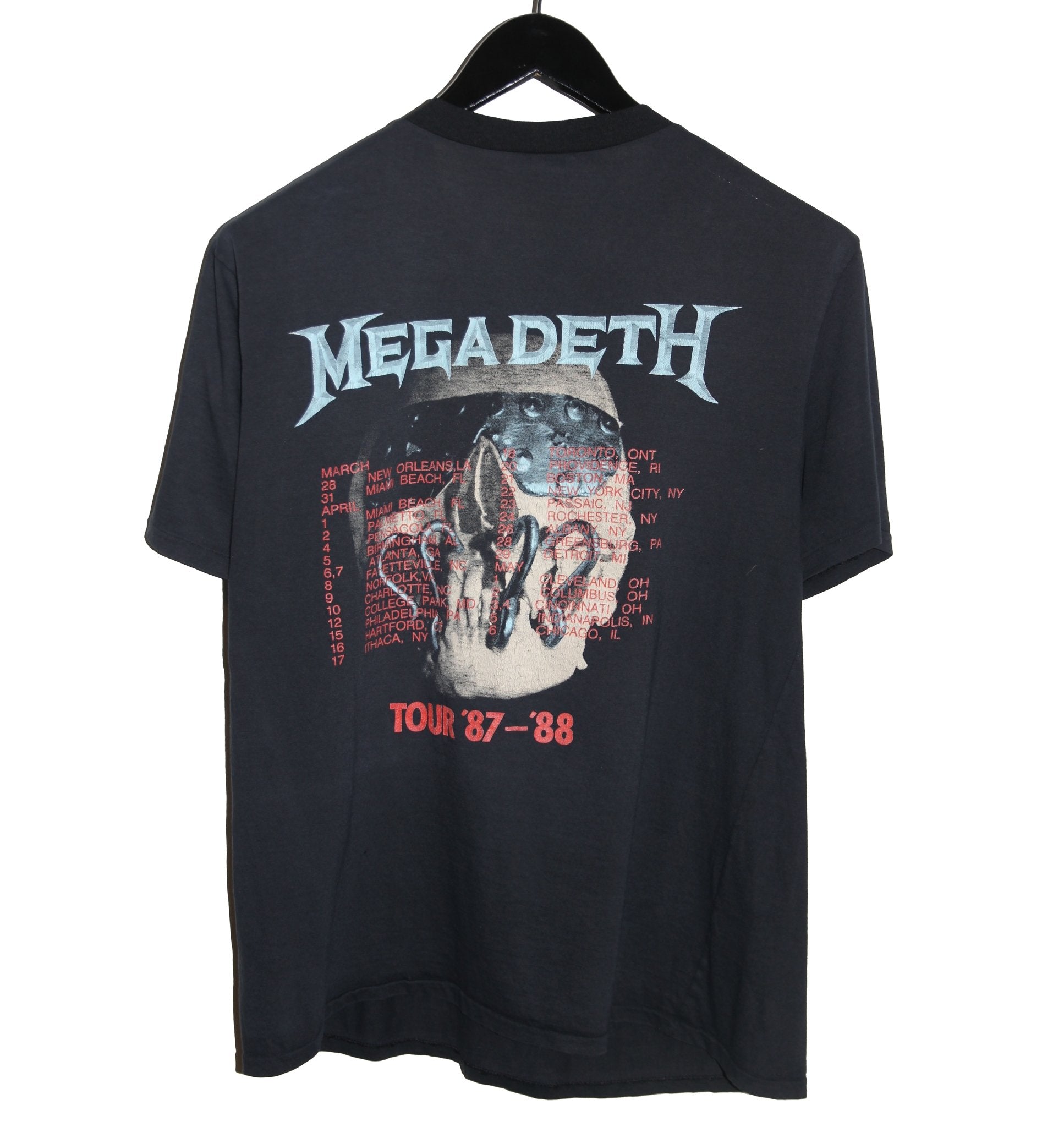 Megadeth 1987/88 Killing Is My Business Album Tour Shirt - Faded AU