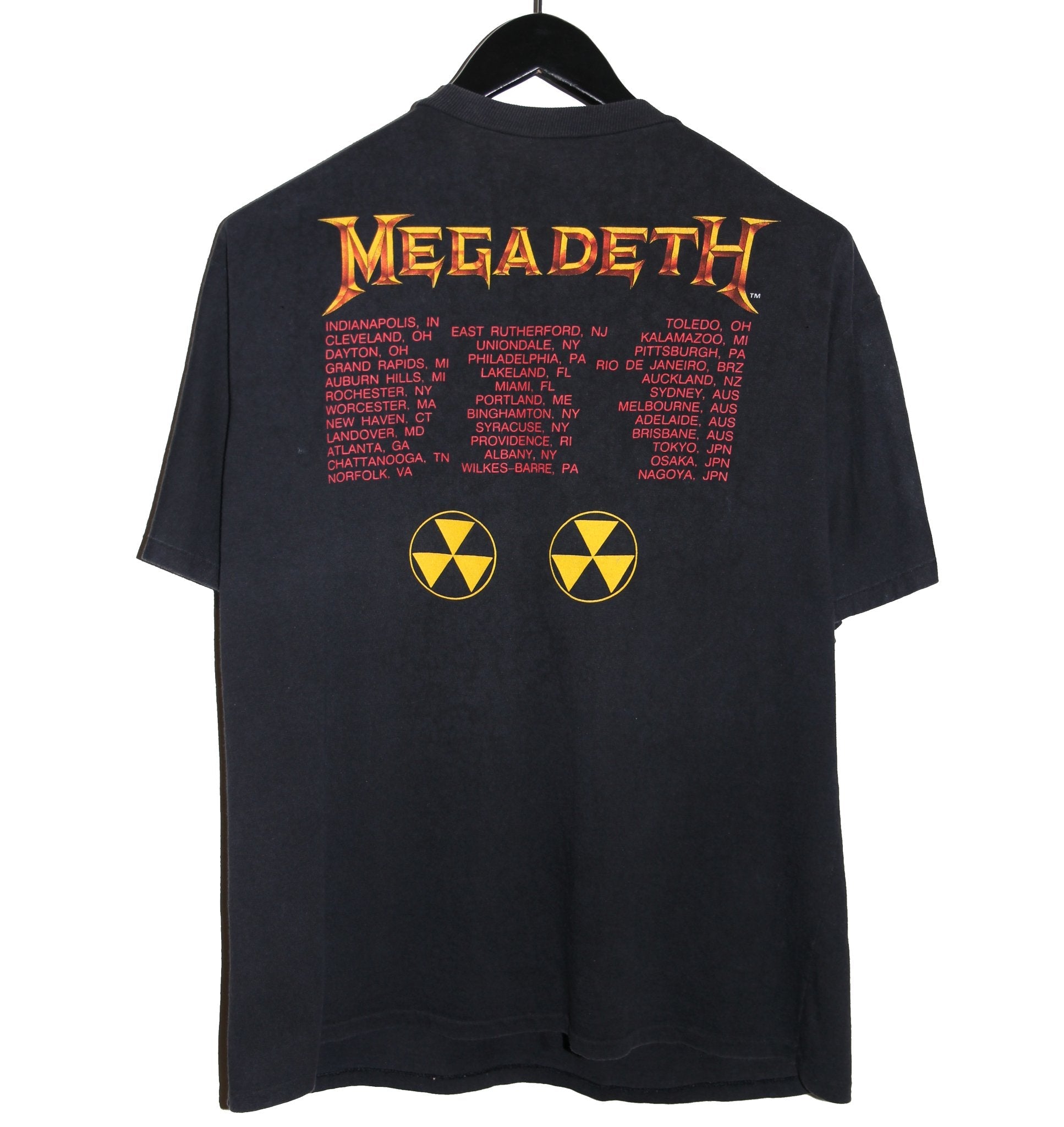 Megadeth 1990 Rust in Peace Album Shirt - Faded AU