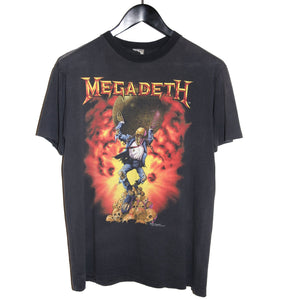 Megadeth 1991 Oxidation Of The Nations World Tour Shirt - Faded AU