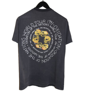 Megadeth 1991 Oxidation Of The Nations World Tour Shirt - Faded AU
