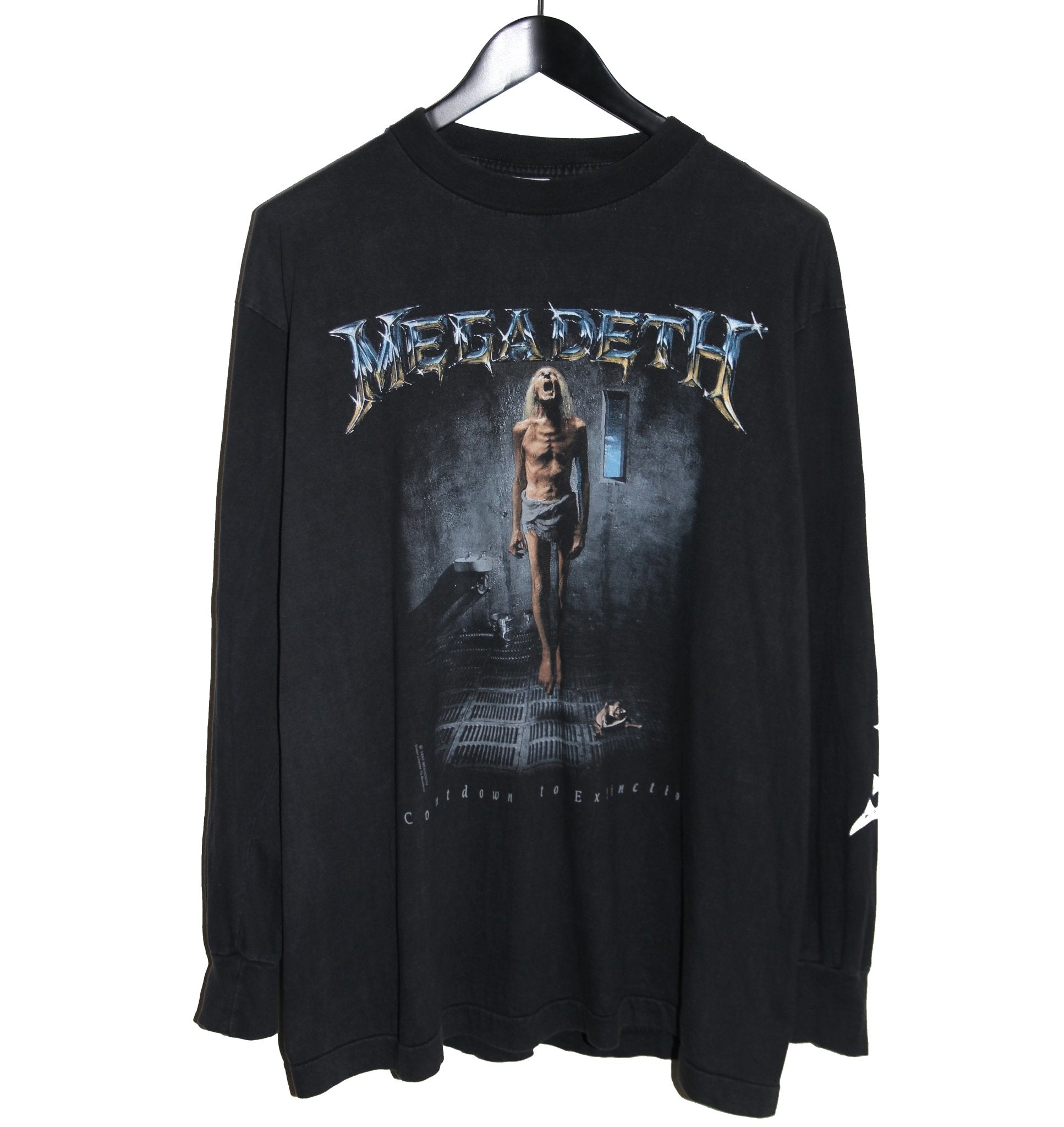 Megadeth 1992 Countdown to Extinction Album Long Sleeve - Faded AU