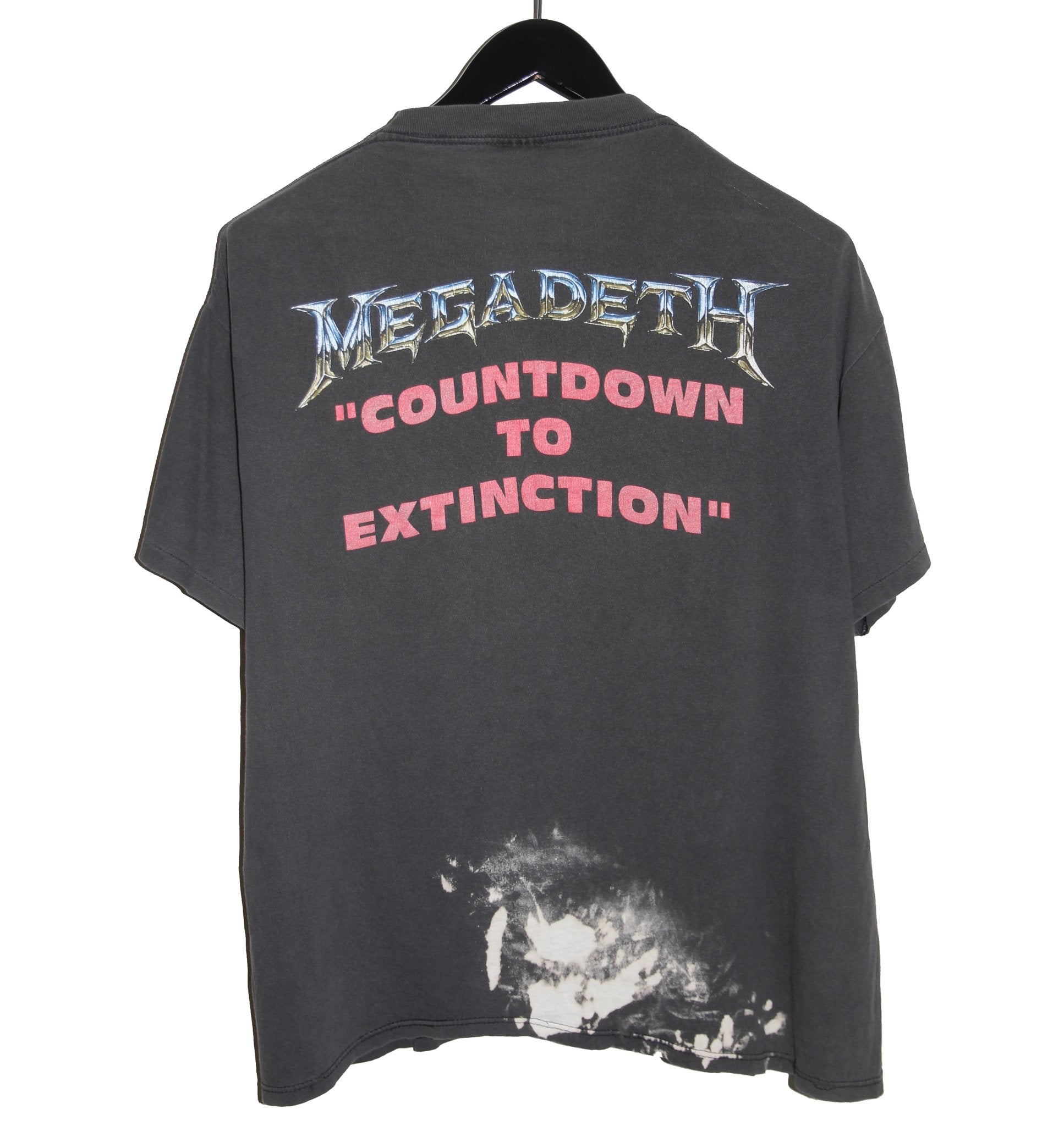 Megadeth 1992 Countdown To Extinction Album Shirt - Faded AU