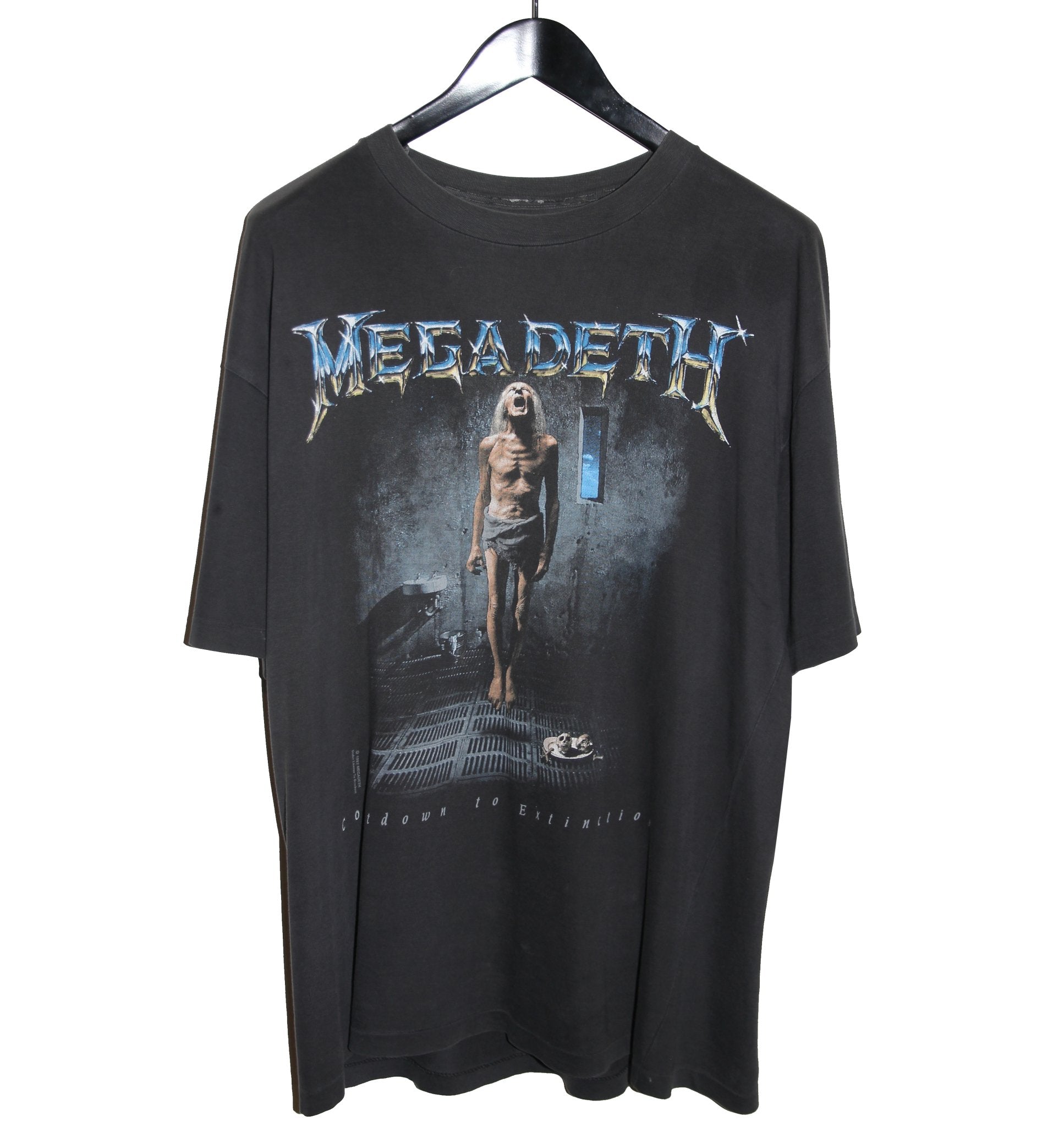 Megadeth 1992 Countdown To Extinction Album Shirt - Faded AU
