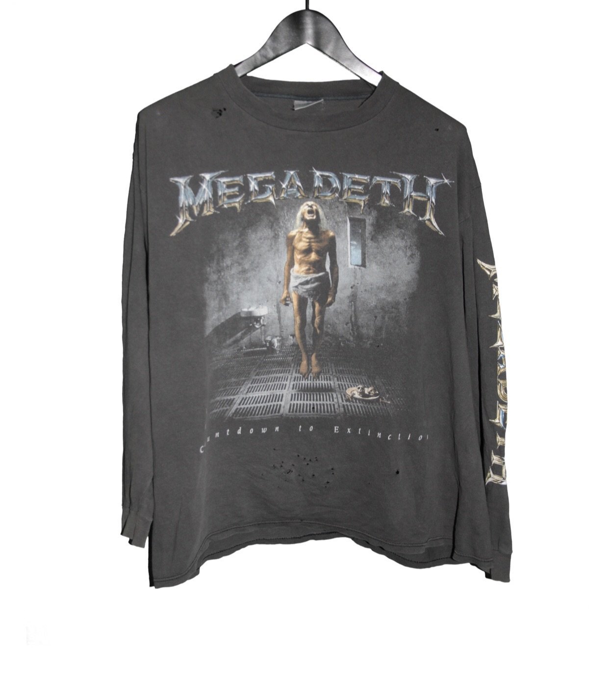 Megadeth 1992 Countdown to Extinction Longsleeve Shirt - Faded AU