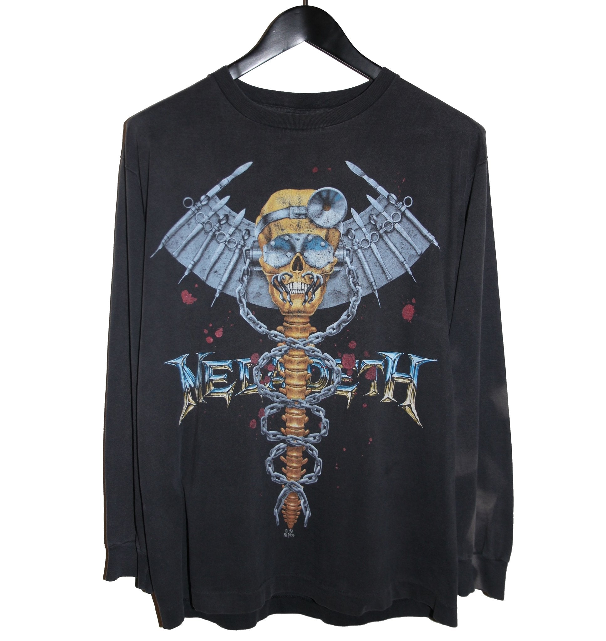 Megadeth 1993 Dr Vic Is In Long Sleeve - Faded AU