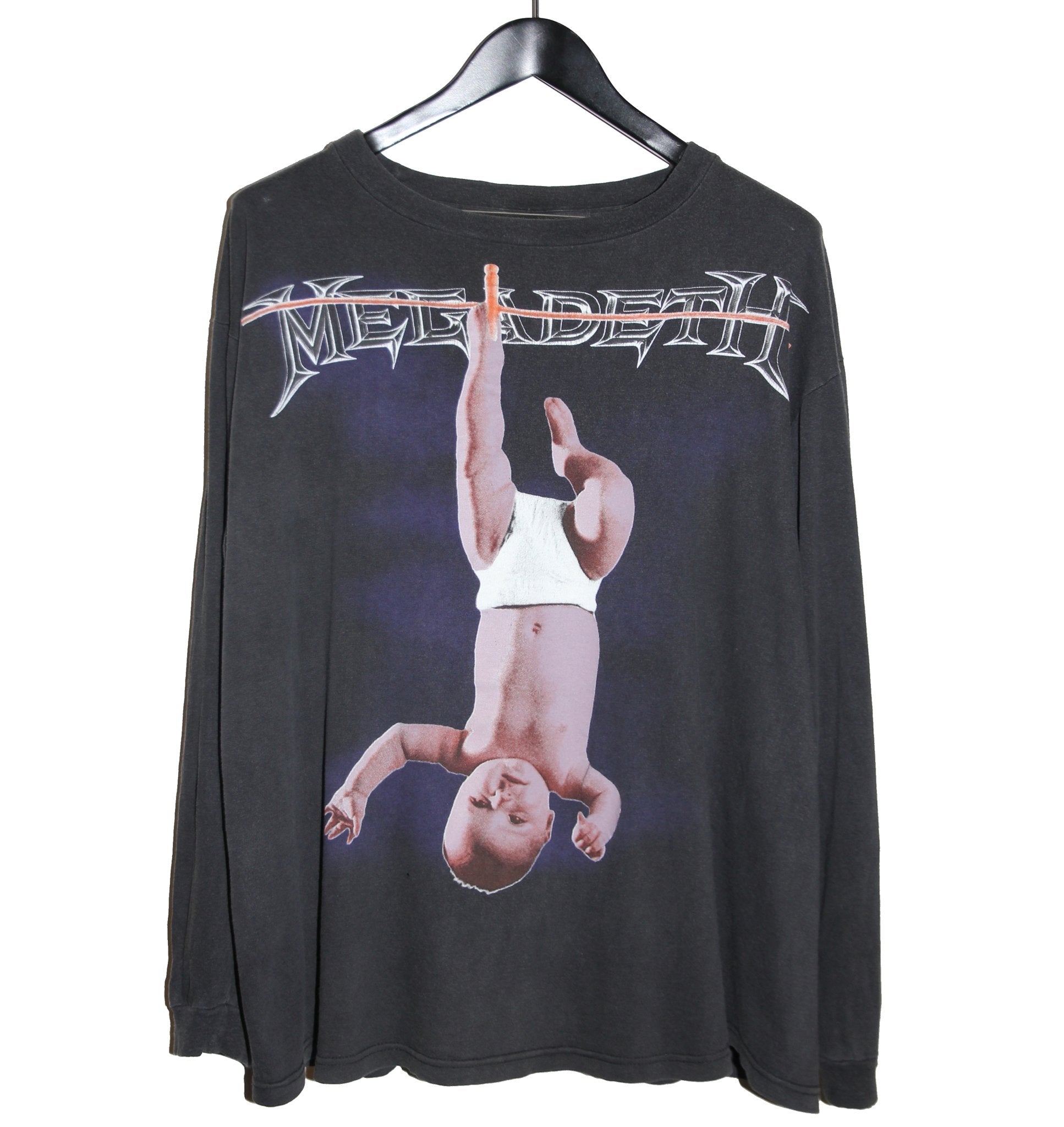 Megadeth 1994 Youthanasia Album Long Sleeve - Faded AU