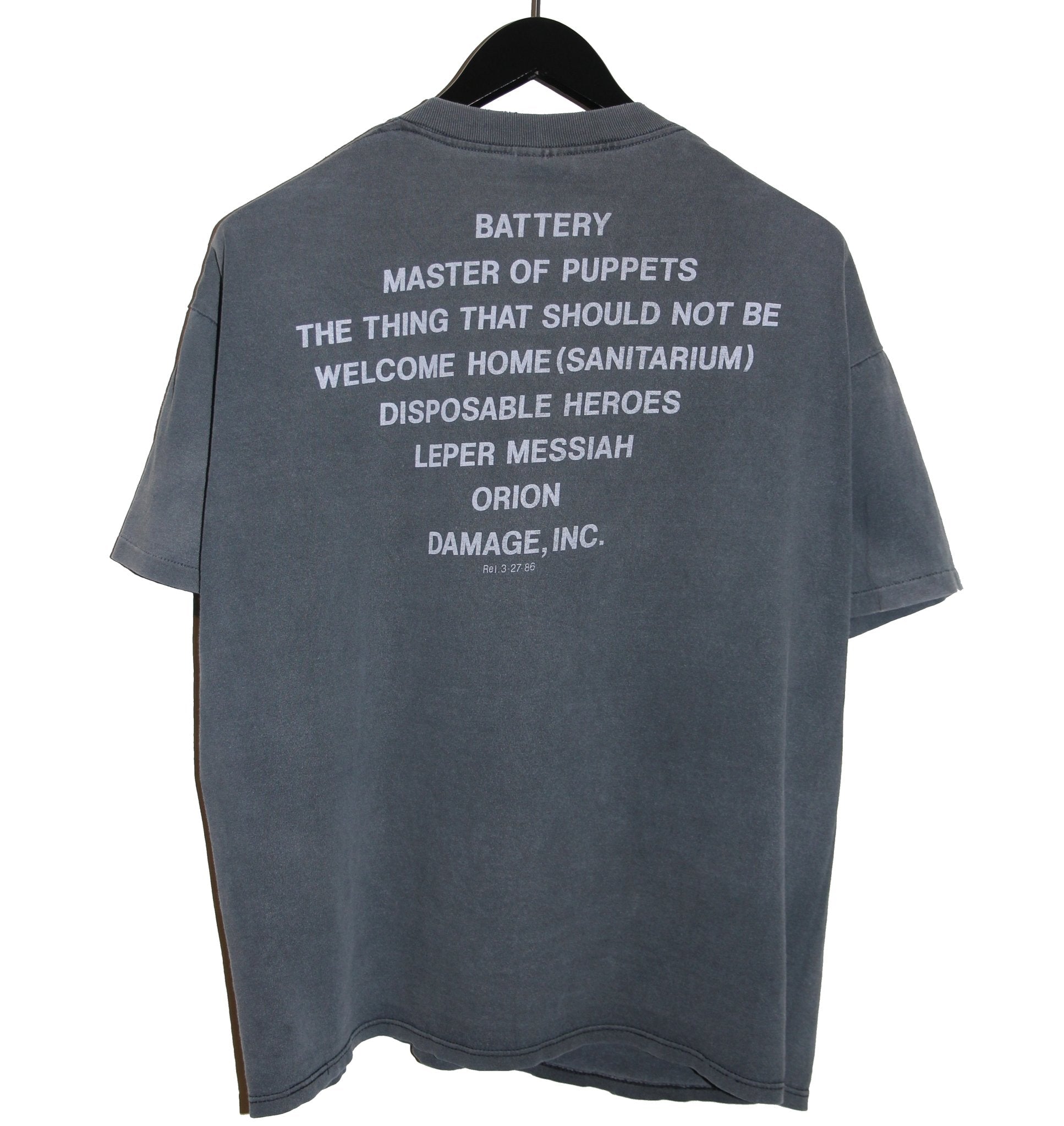 Metallica 1987 Master of Puppets Album Shirt - Faded AU