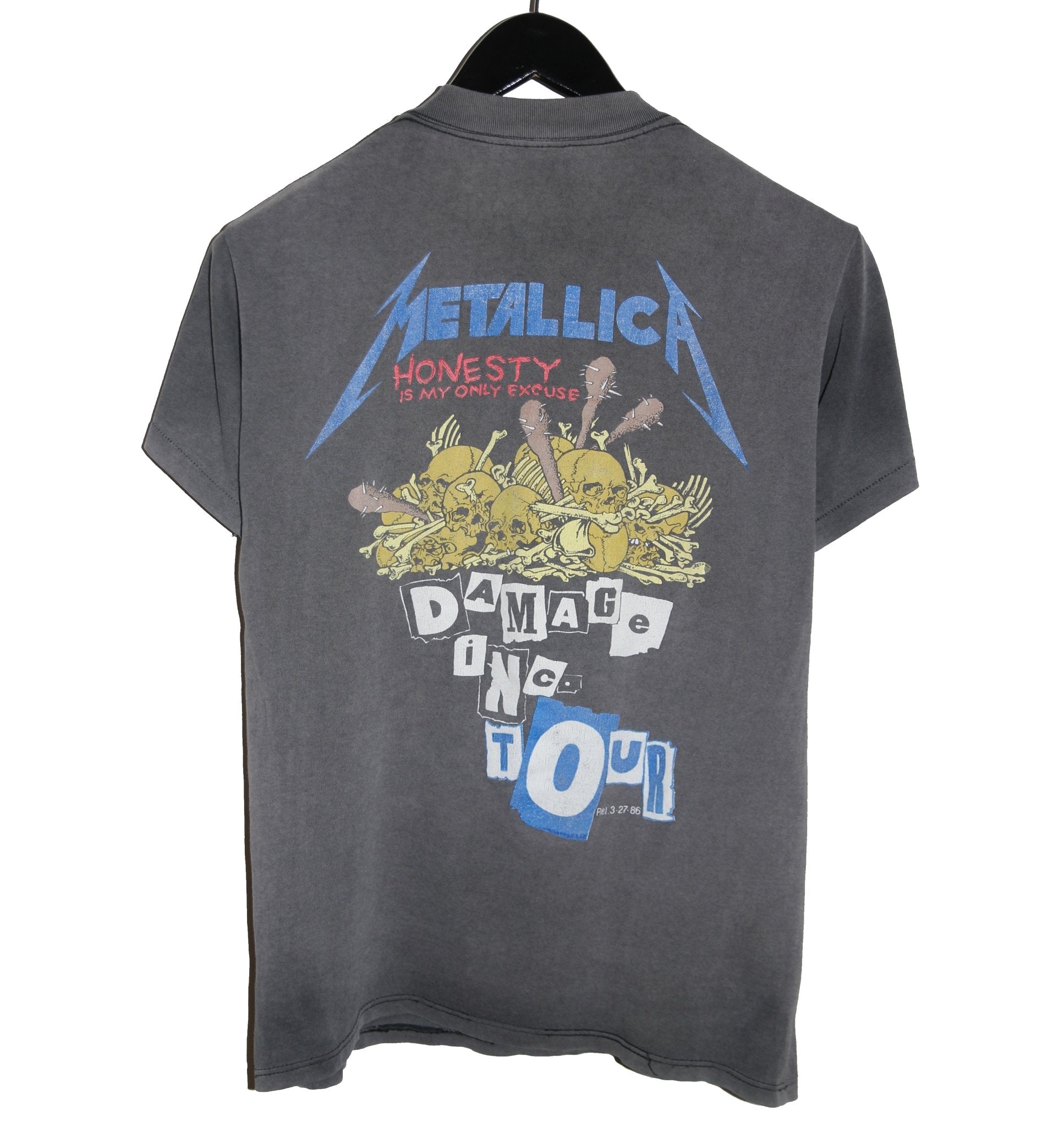 Metallica 1987 Pushead Damage Inc. Shirt - Faded AU