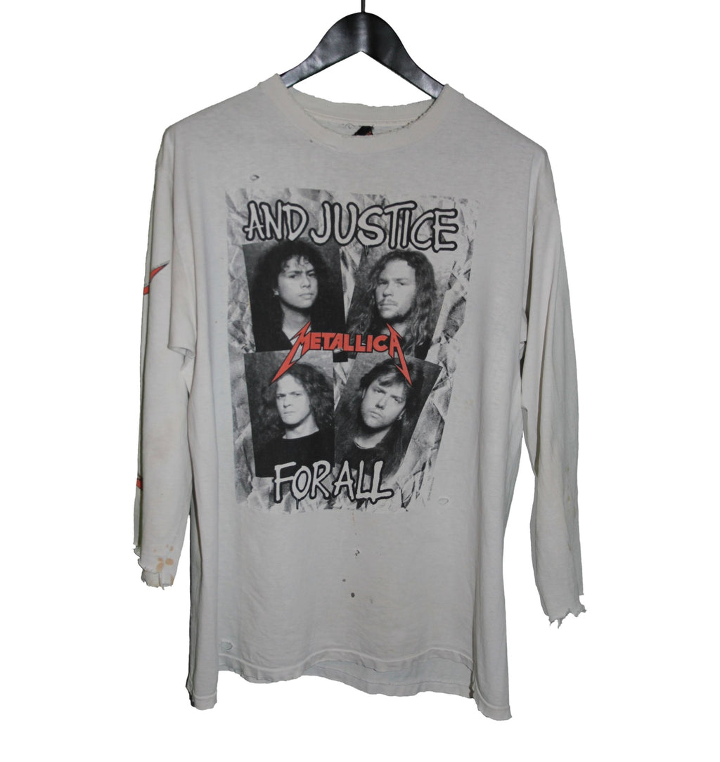 Metallica 1988 And Justice For All Longsleeve Shirt - Faded AU
