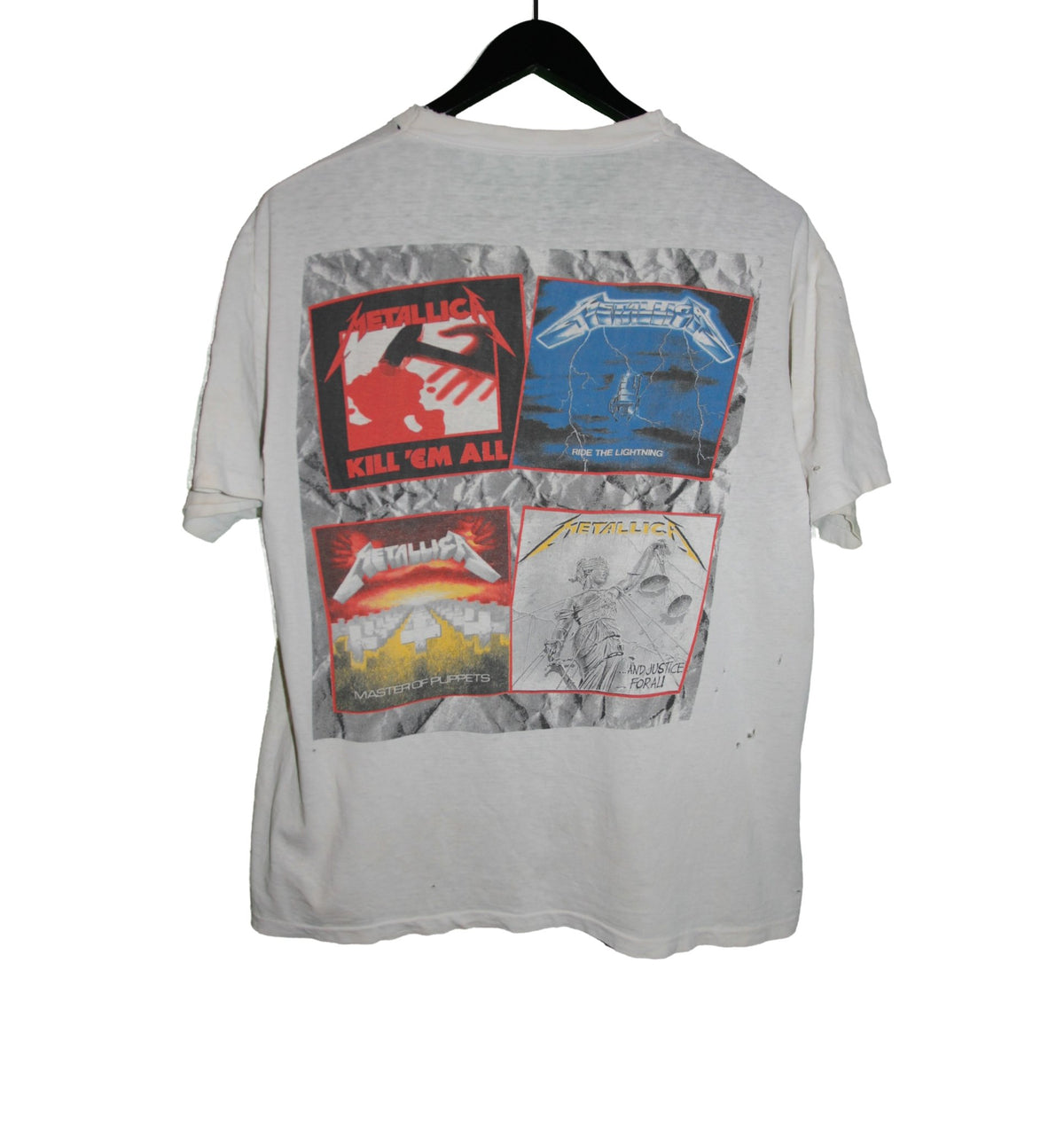 Metallica 1988 And Justice For All Shirt - Faded AU