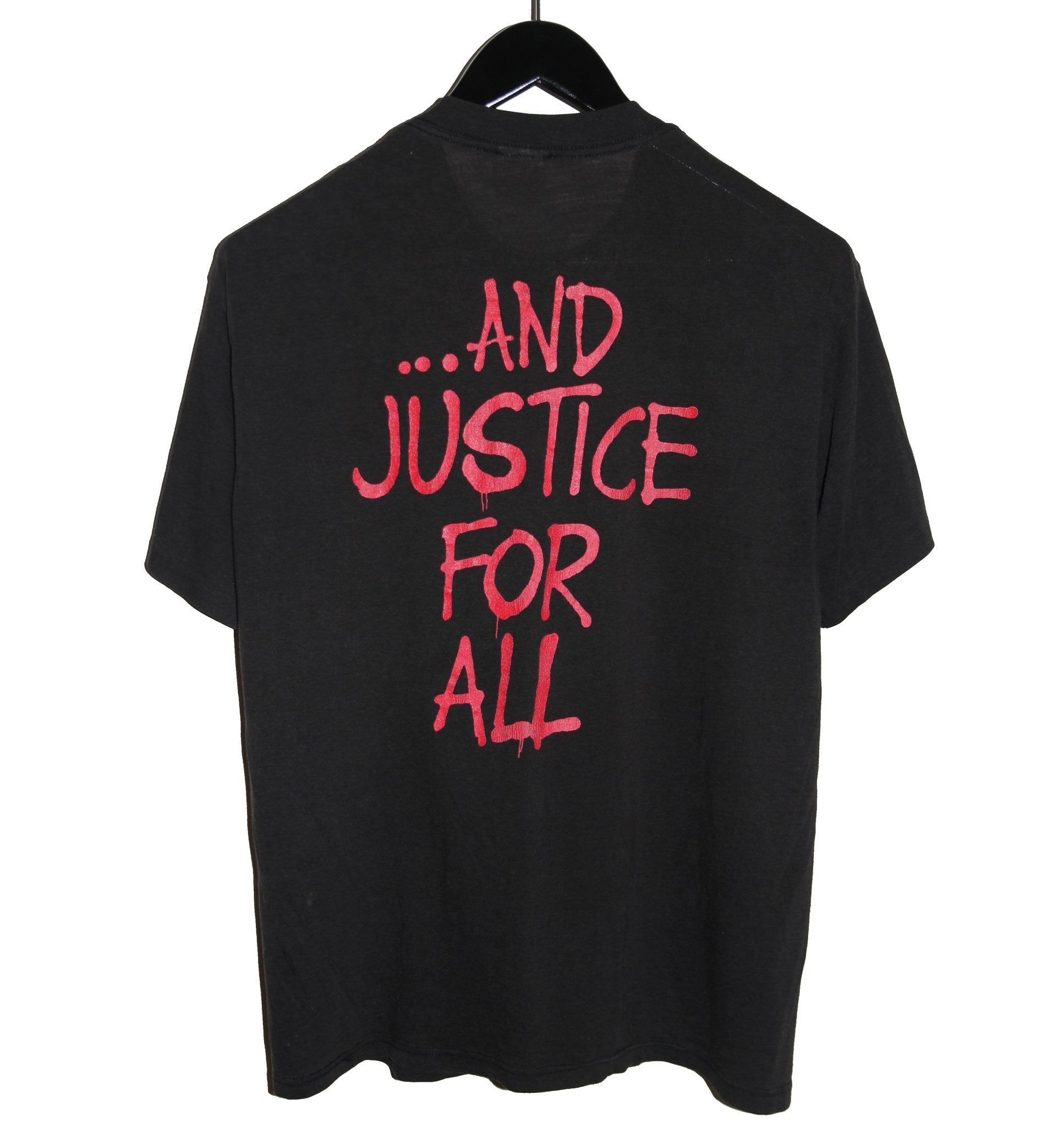 Metallica 1988 And Justice For All Shirt - Faded AU