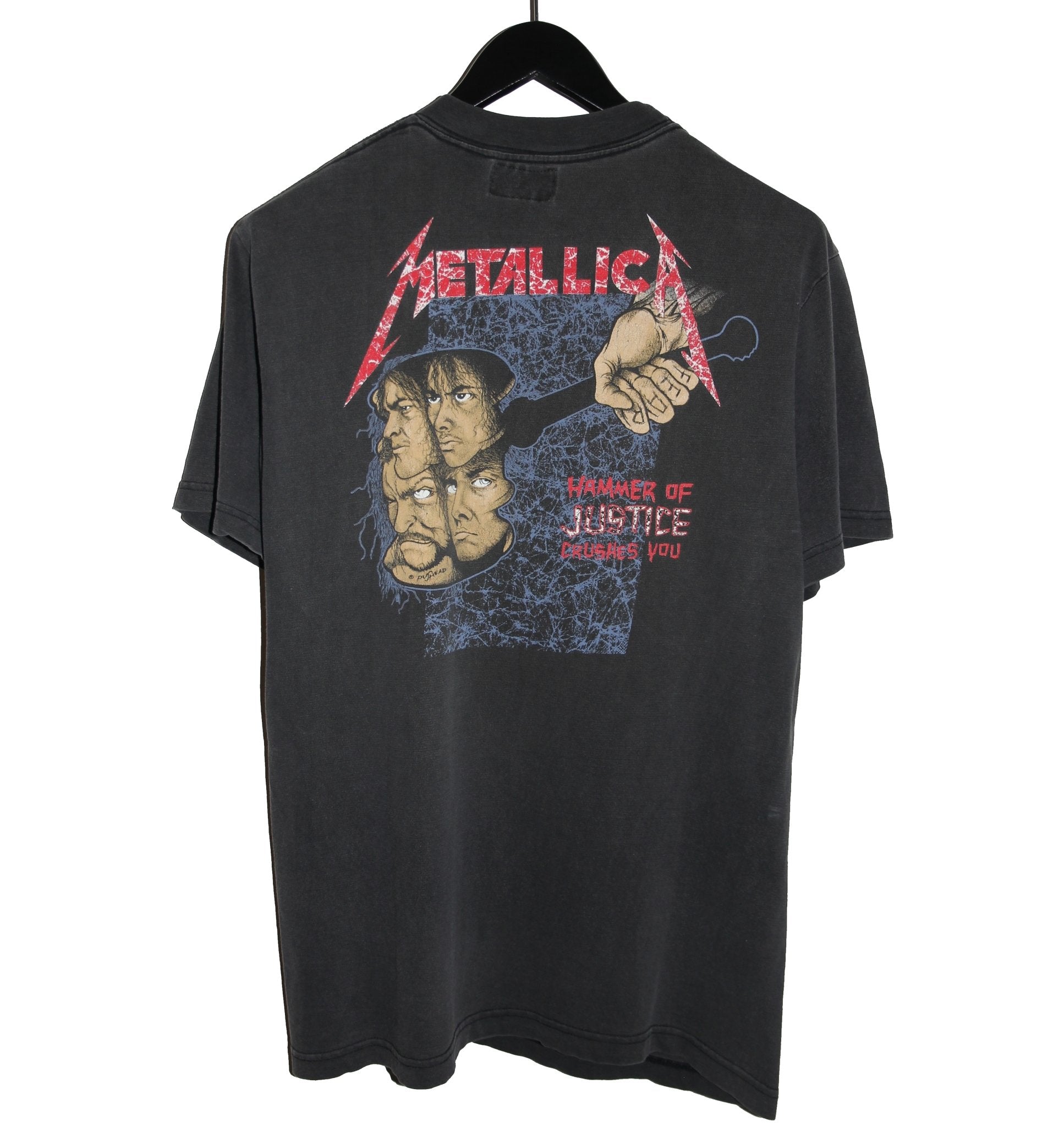 Metallica 1988 And Justice For All Shirt - Faded AU