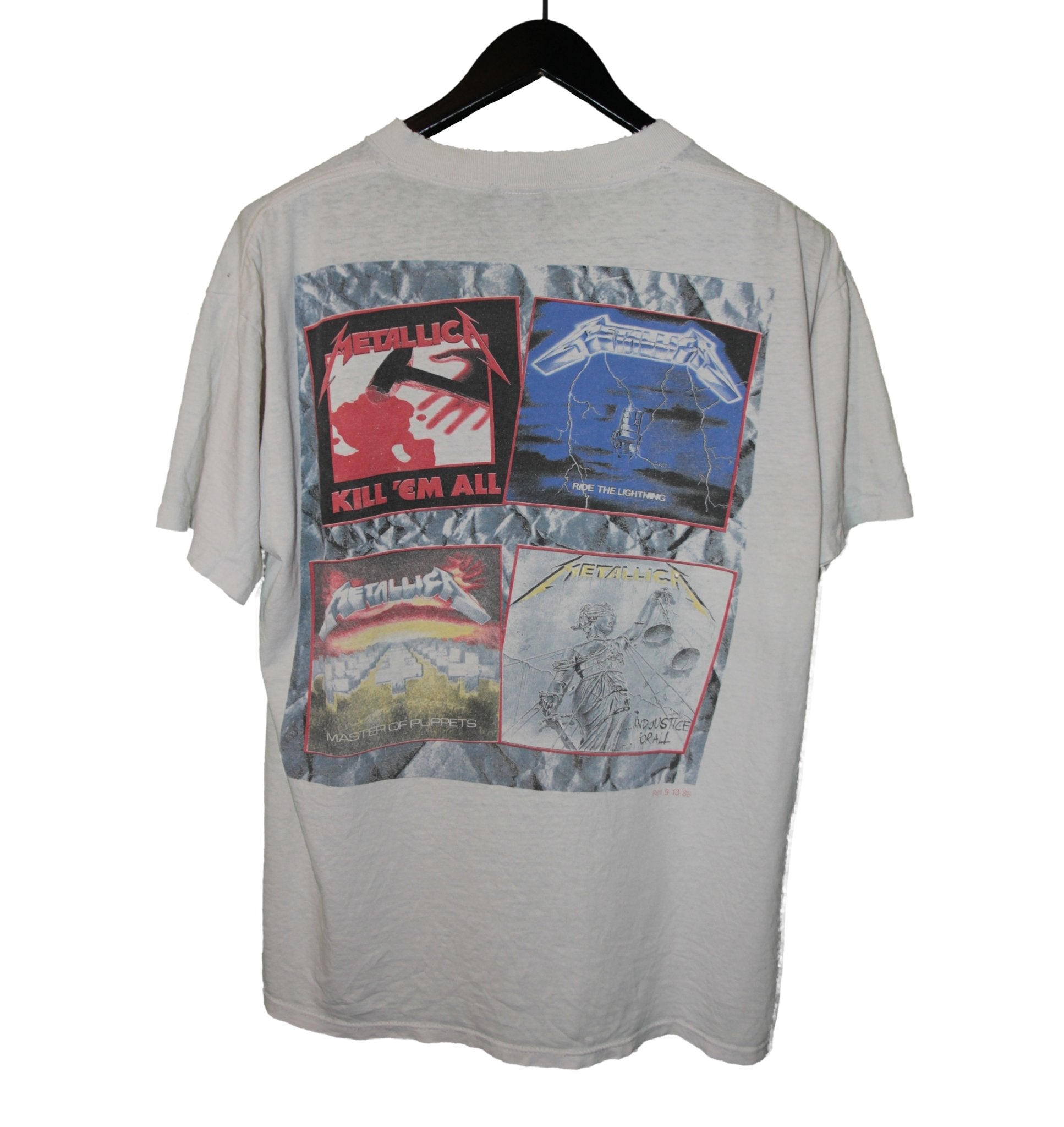 Metallica 1988 And Justice For All Shirt - Faded AU