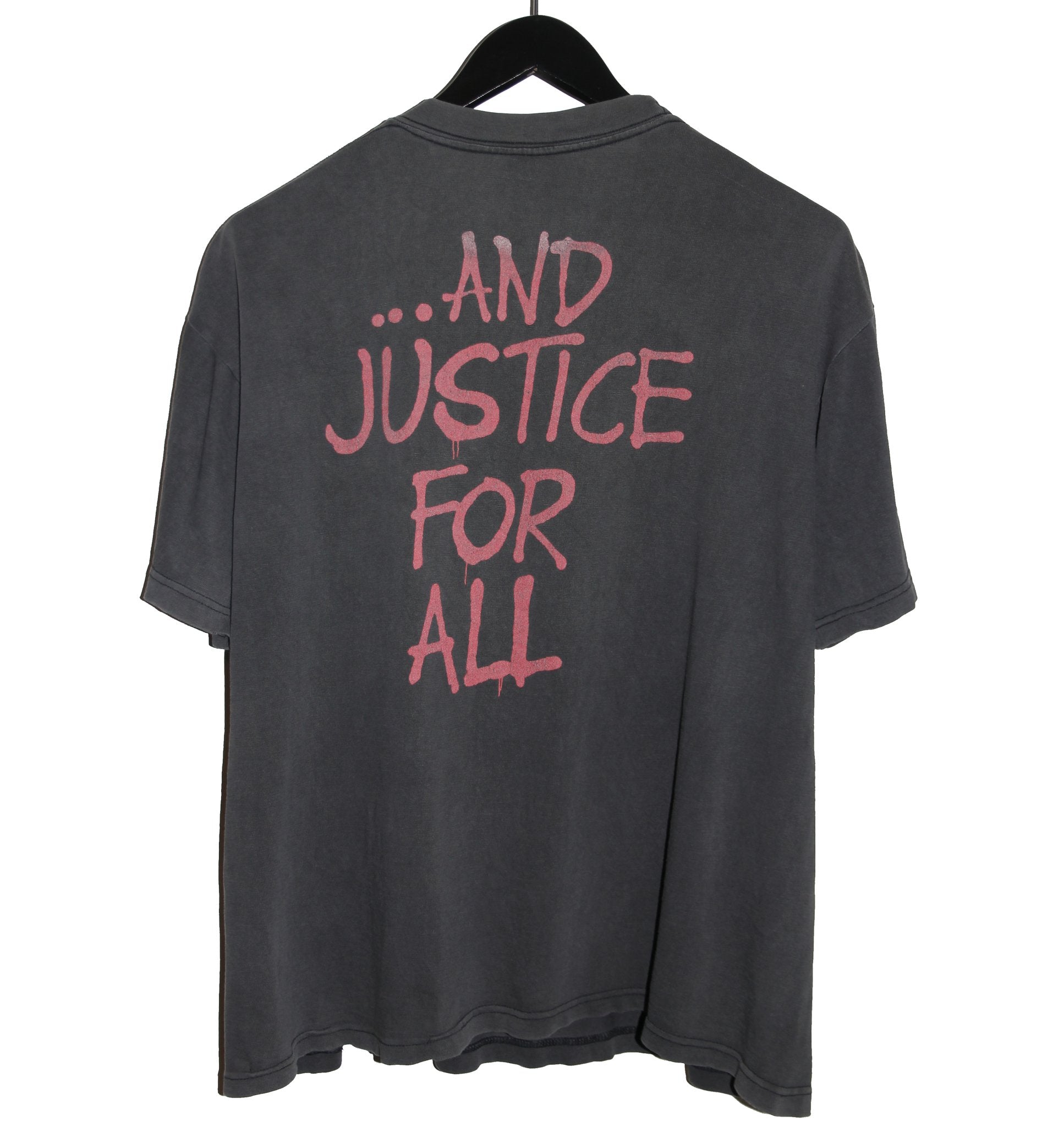 Metallica 1988 And Justice For All Shirt - Faded AU