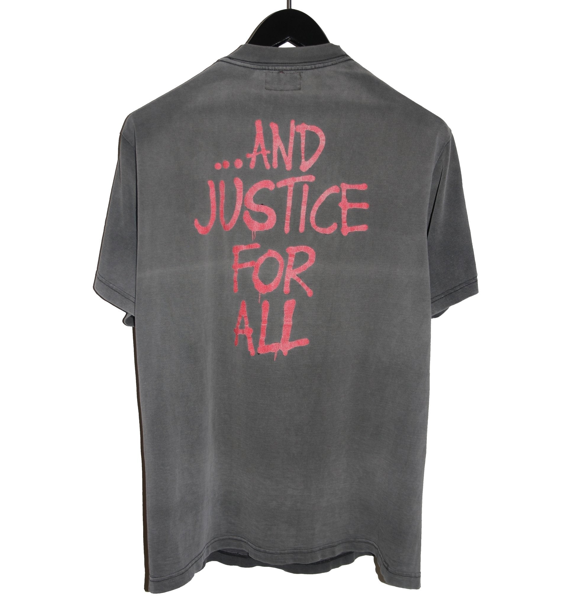 Metallica 1988 And Justice For All Shirt - Faded AU