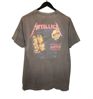 Metallica 1988 And Justice For All Tour Shirt - Faded AU