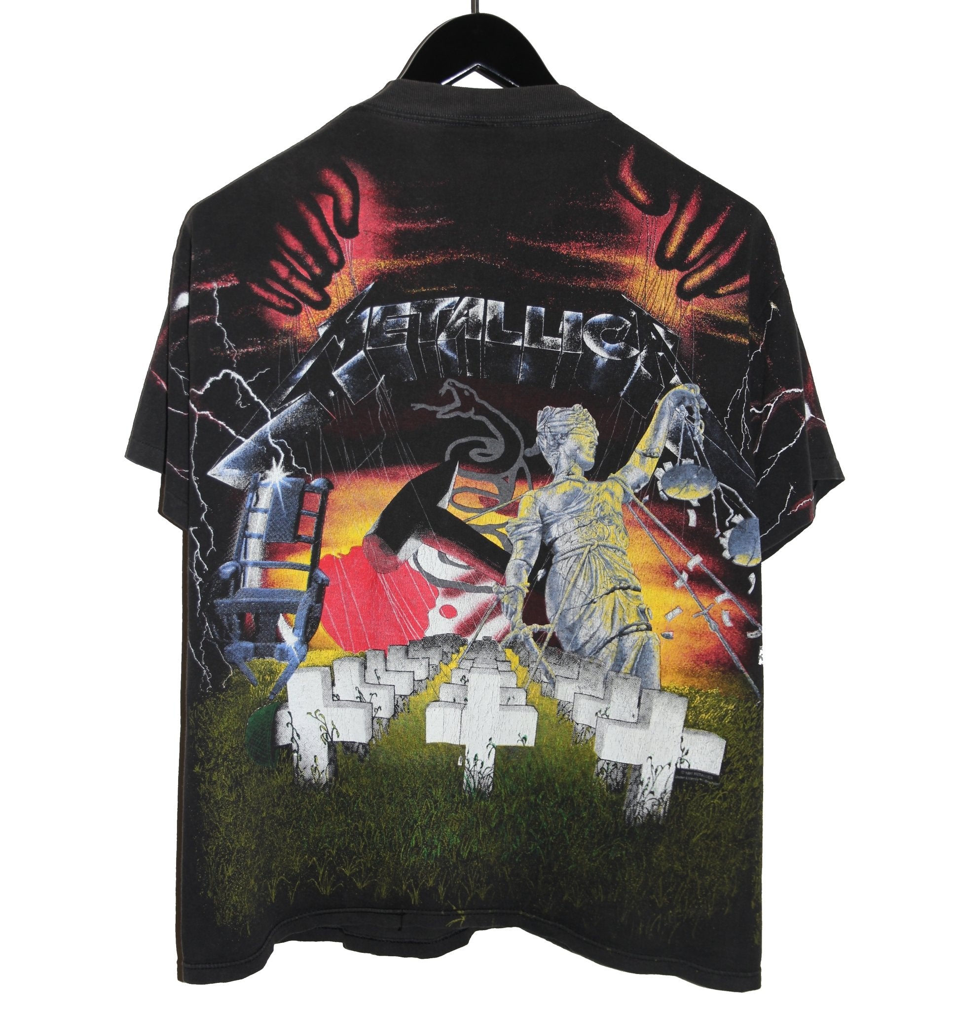 Metallica 1991 All Over Print Shirt - Faded AU