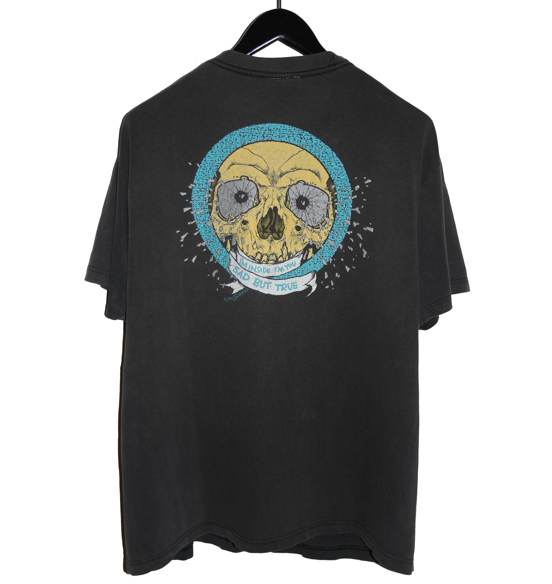 Metallica 1991 Pushead Sad But True Shirt - Faded AU