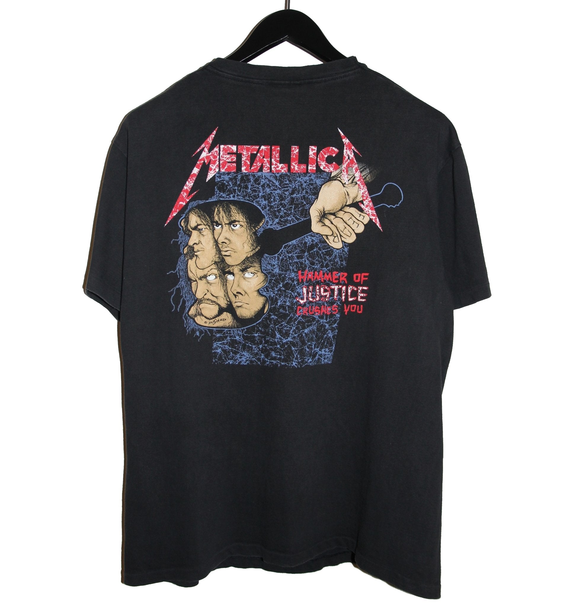 Metallica 1992 And Justice For All Shirt - Faded AU