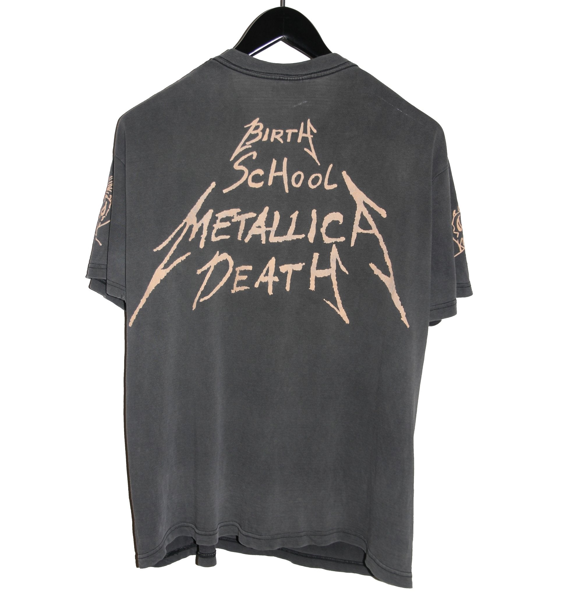 Metallica 1992 Birth School Death Shirt - Faded AU