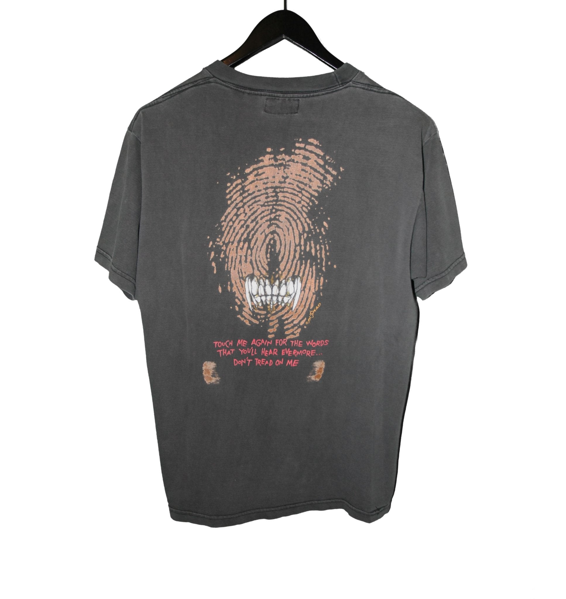 Metallica 1992 Don't Tread On Me Shirt - Faded AU