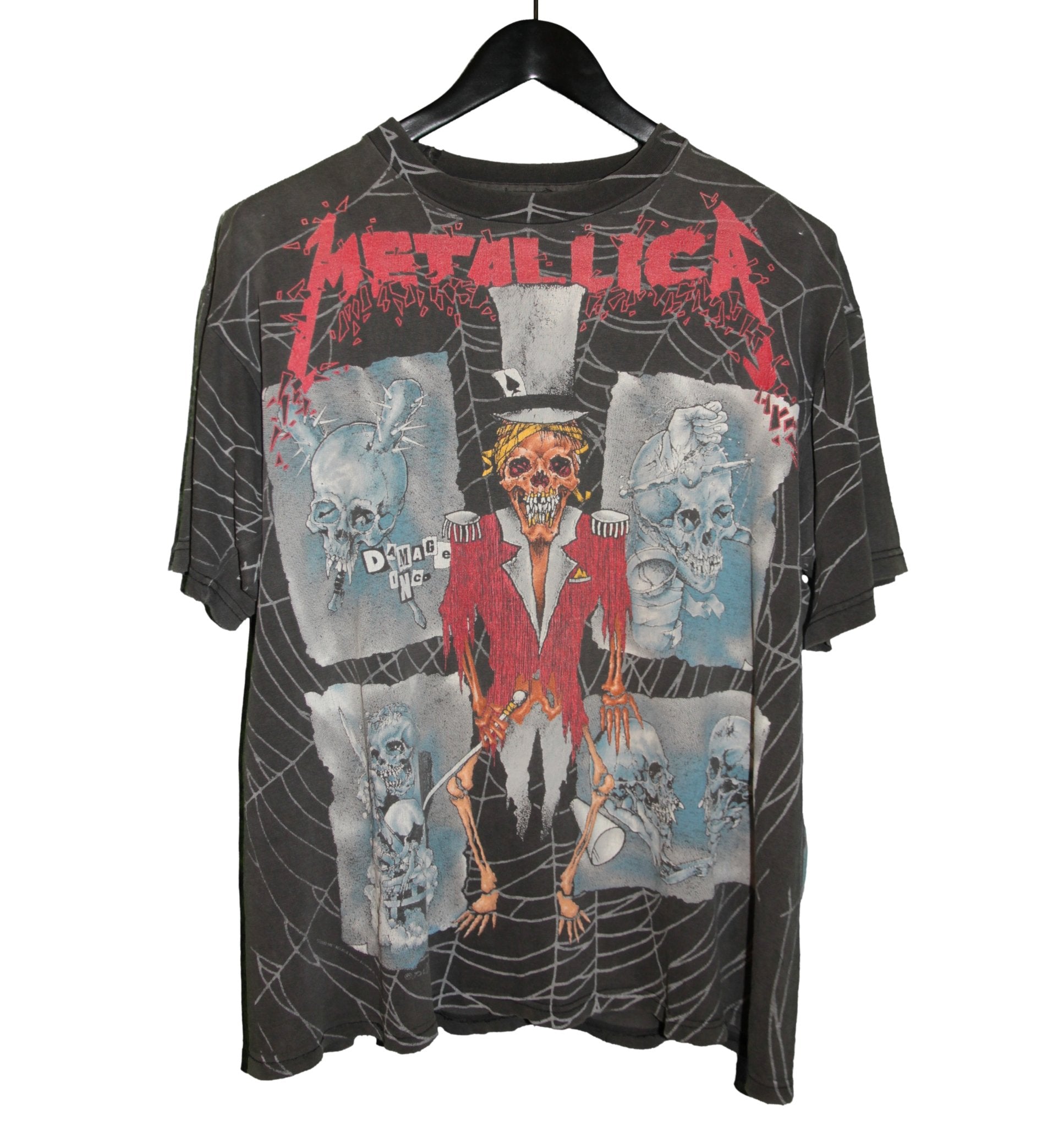 Metallica 1992 Pushead All-Over Print Shirt - Faded AU