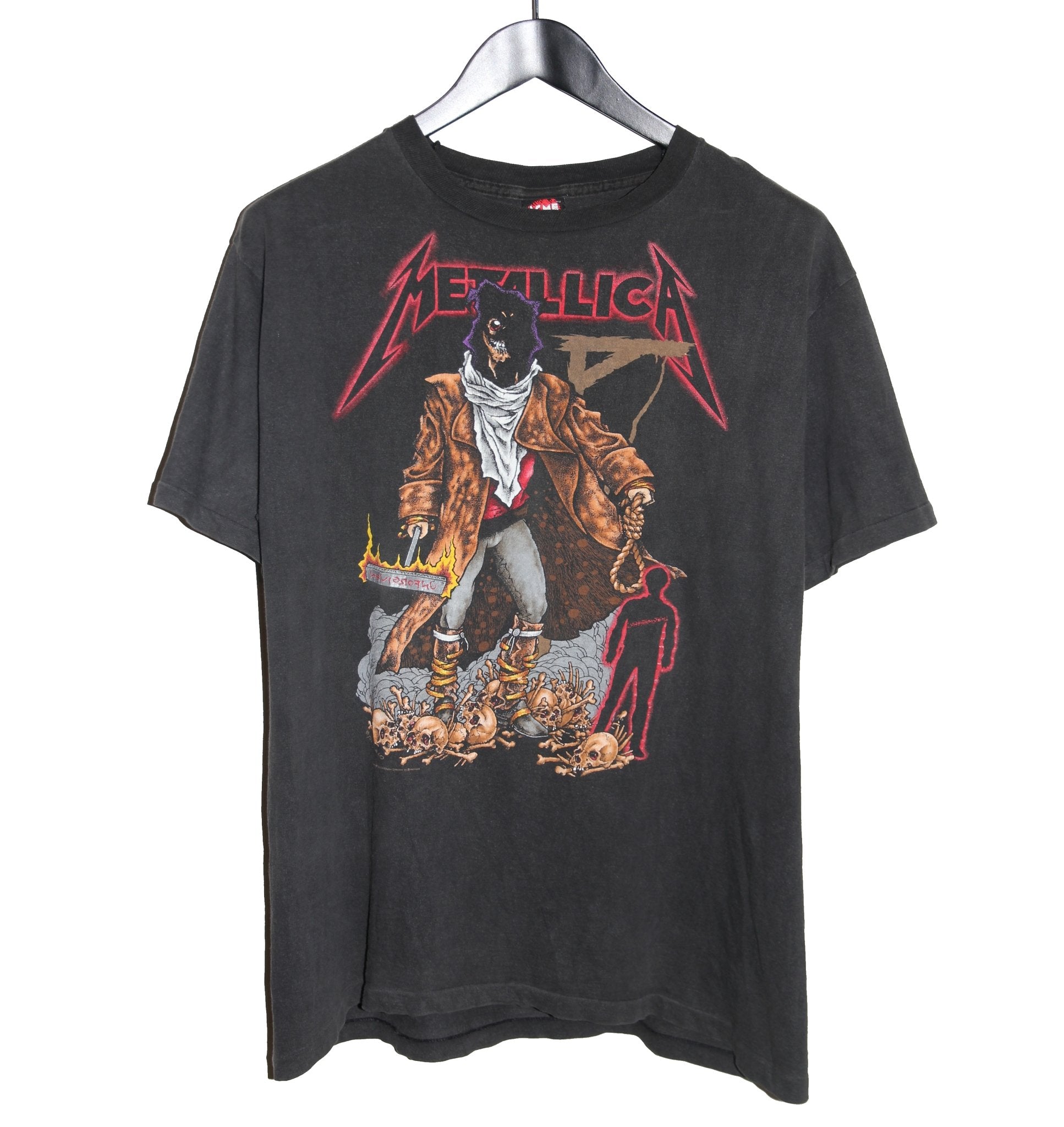 Metallica 1992 Pushead Unforgiven Shirt - Faded AU