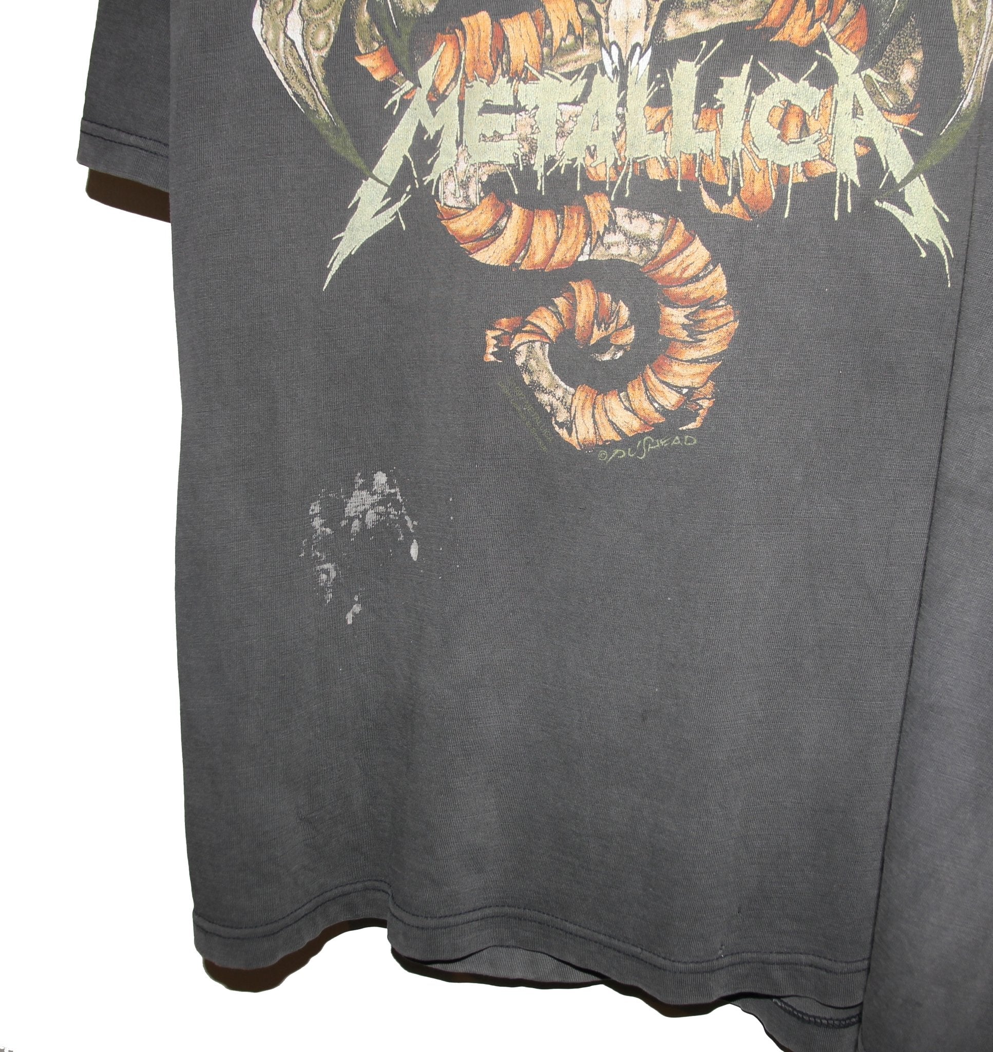 Metallica 1992 Pushead Wherever I May Roam Tour Shirt - Faded AU