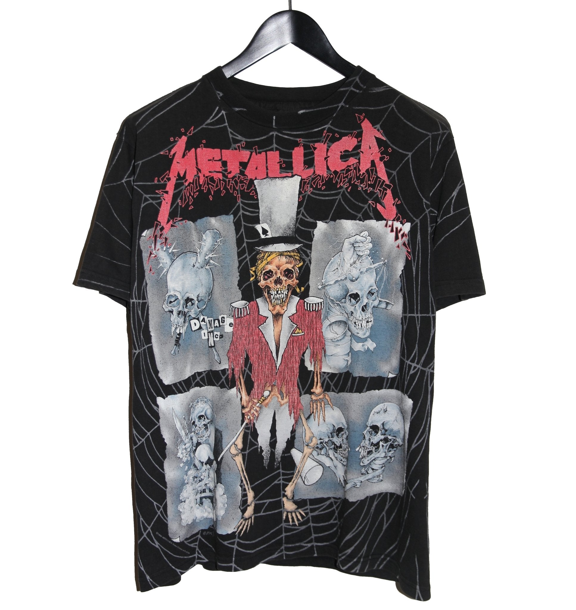 Metallica 1992 Ringmaster Pushead All Over Print Shirt - Faded AU