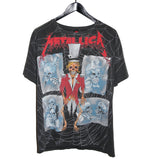 Metallica 1992 Ringmaster Pushead All Over Print Shirt - Faded AU