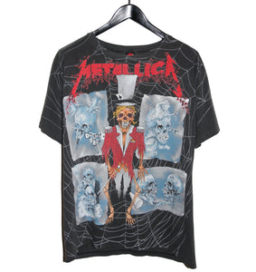 Metallica 1992 Ringmaster Pushead All Over Print Shirt - Faded AU