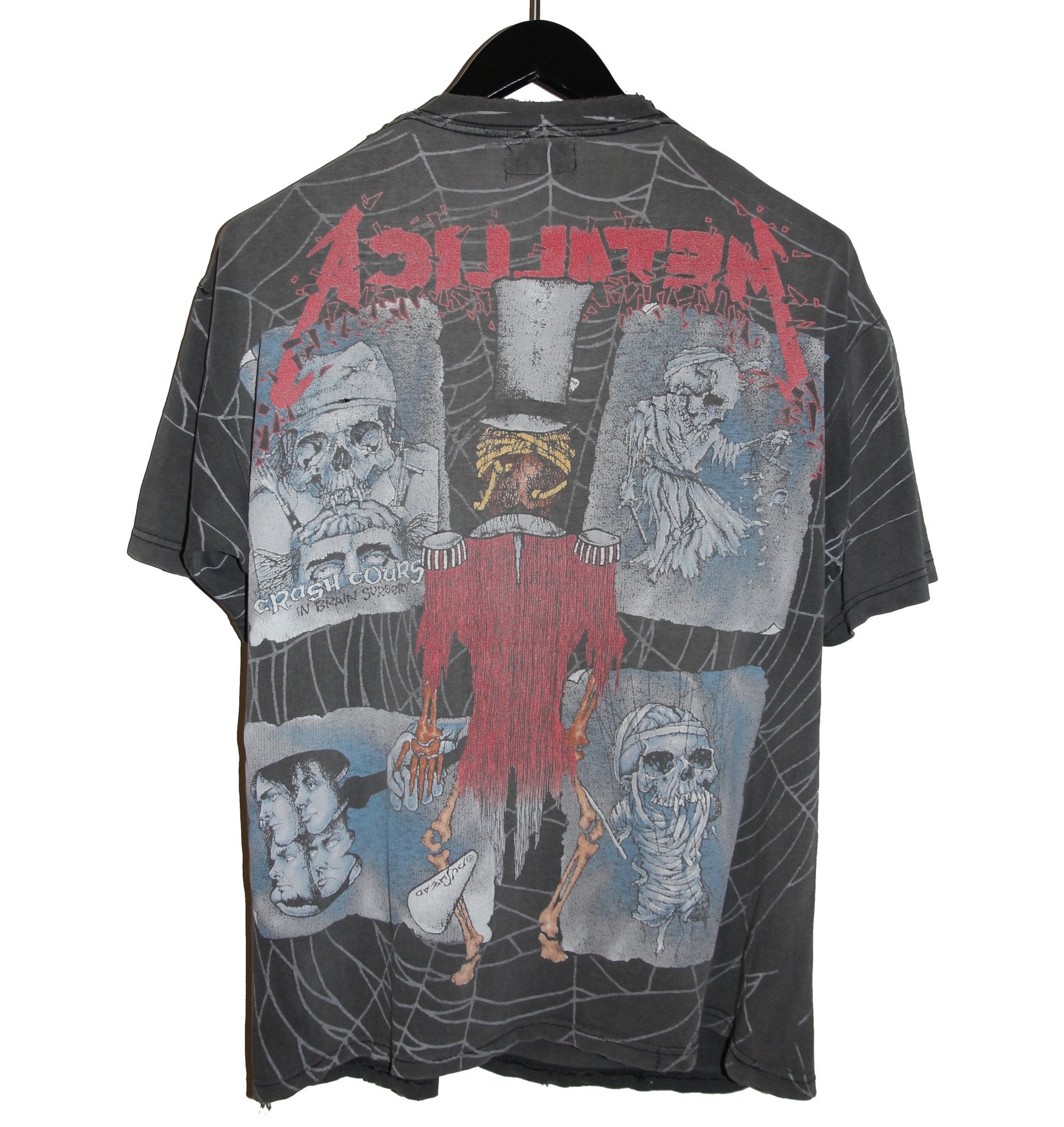 Metallica 1992 Ringmaster Pushead All Over Print Shirt - Faded AU