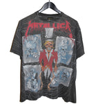Metallica 1992 Ringmaster Pushead All Over Print Shirt - Faded AU