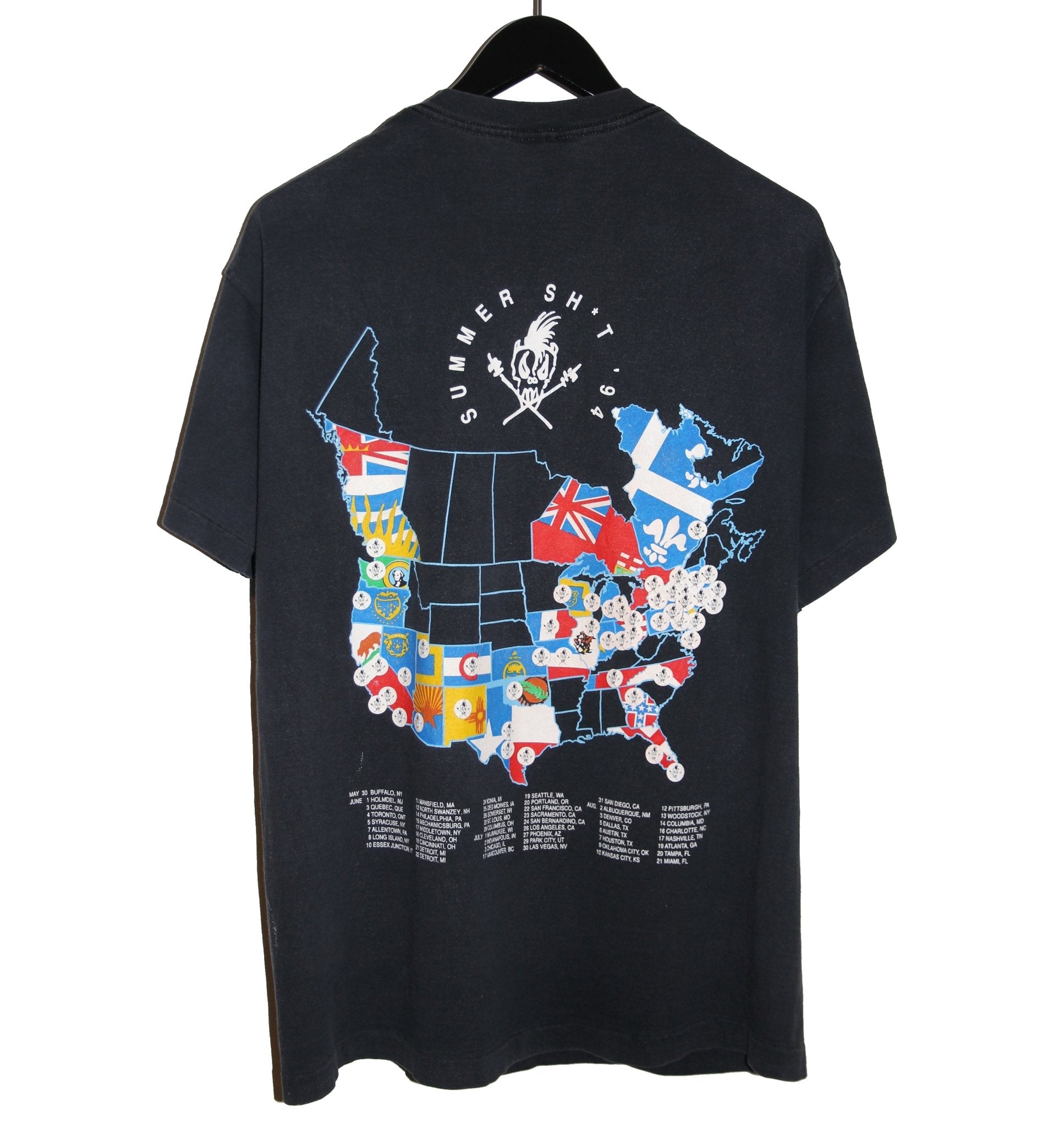 Metallica 1993 Nowhere Else To Roam Tour Shirt - Faded AU