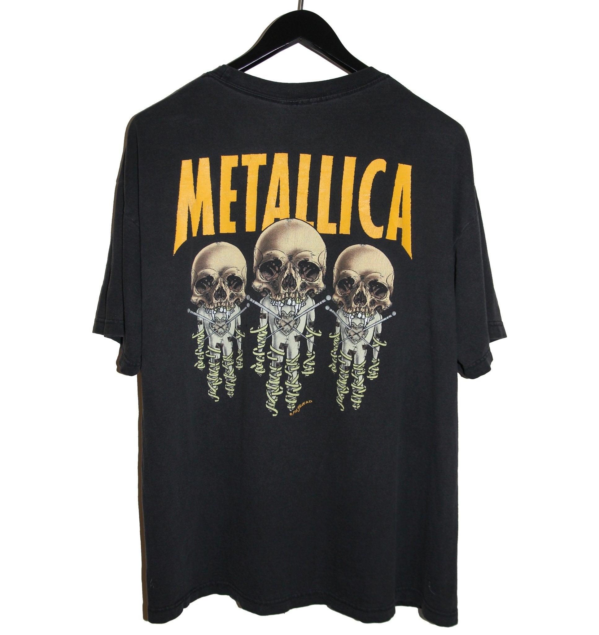 Metallica 1997 Pushead Fixxxer Shirt - Faded AU