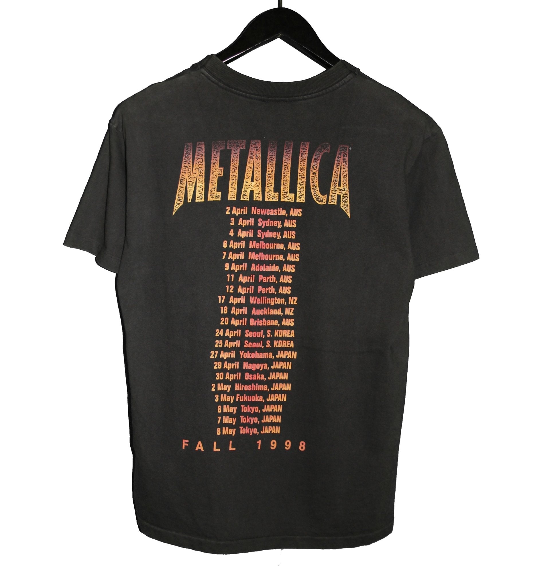 Metallica 1998 Poor Re-Touring Me North America Tour Shirt - Faded AU
