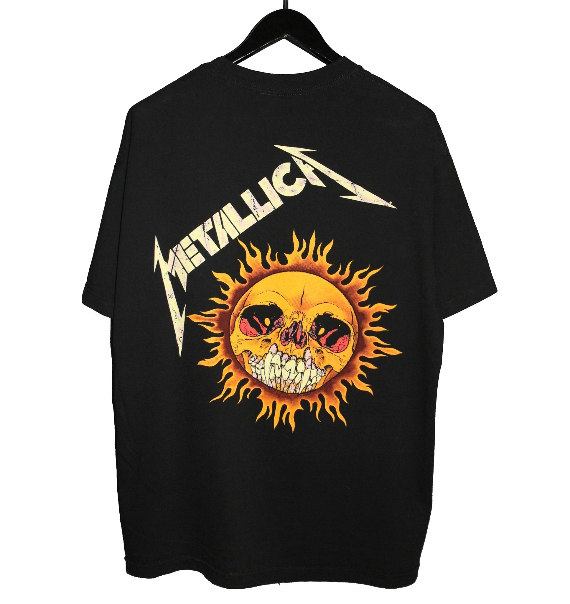 Metallica 2002 Pushead Flaming Skull - Faded AU