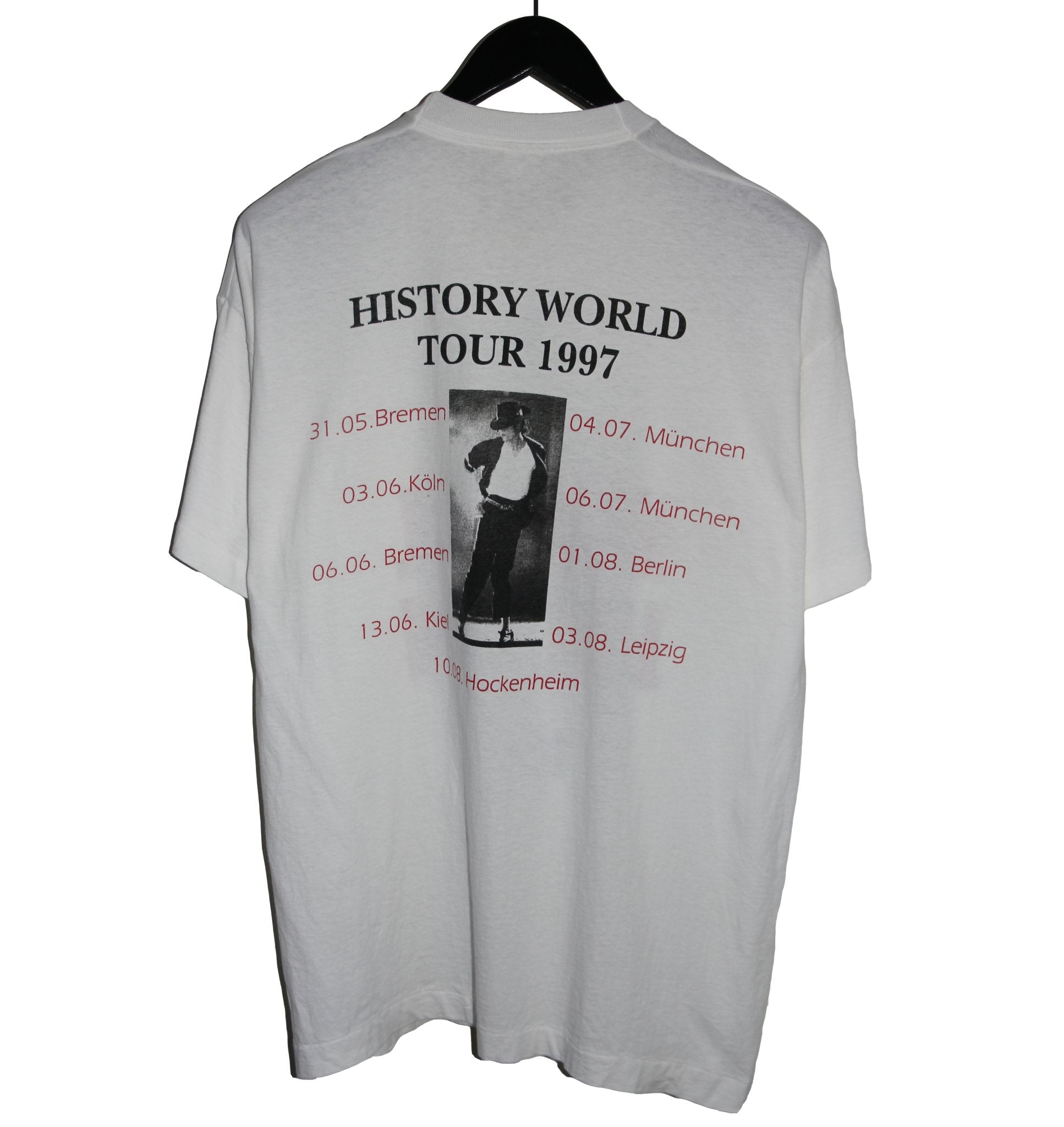 Michael Jackson 1997 History World Tour Shirt - Faded AU