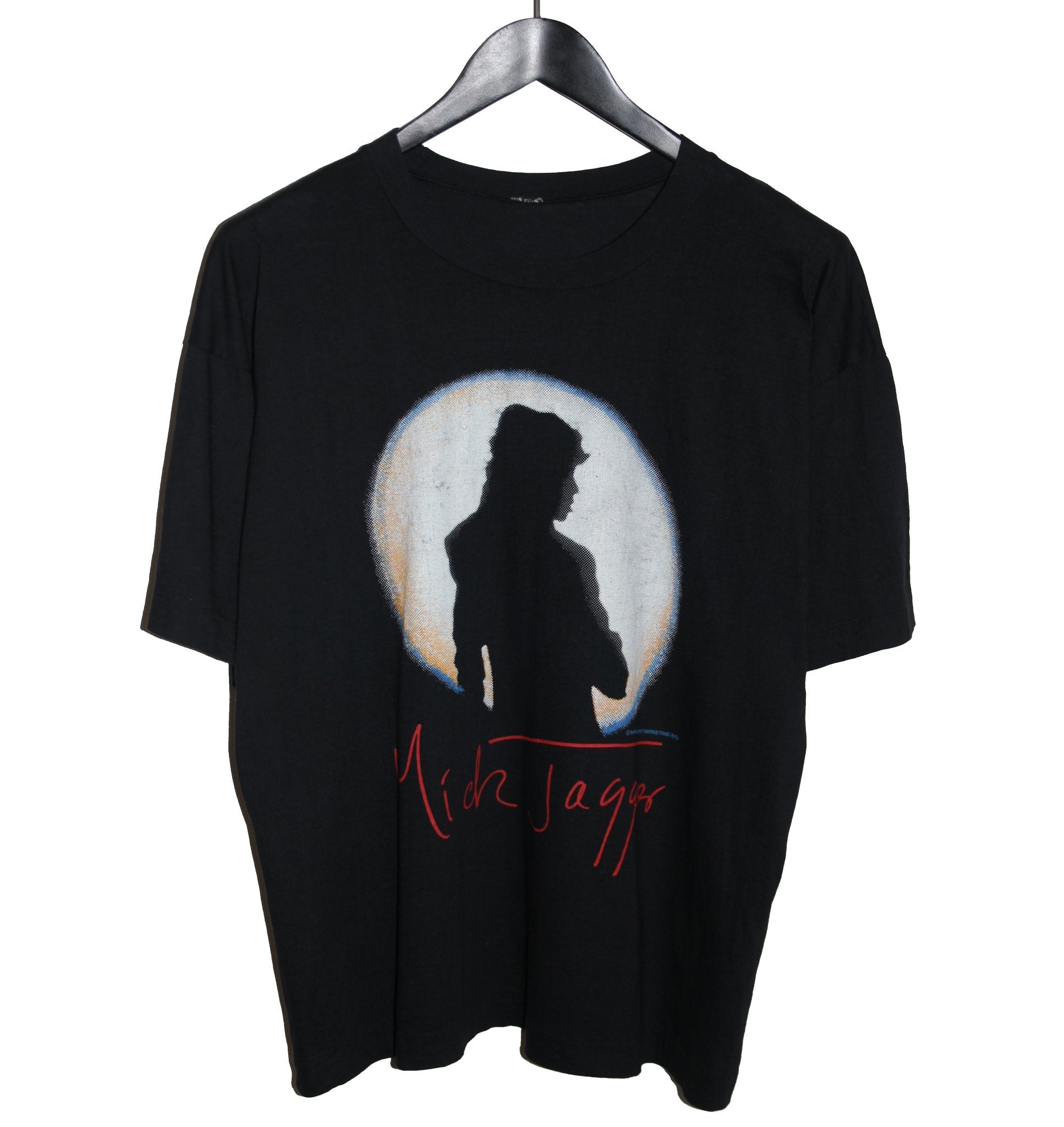 Mick Jagger 1988 Live In Asutralia Tour Shirt - Faded AU