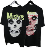 Misfits 1996 Crimson Ghost *Glow In The Dark* Resurrection Tour Shirt - Faded AU