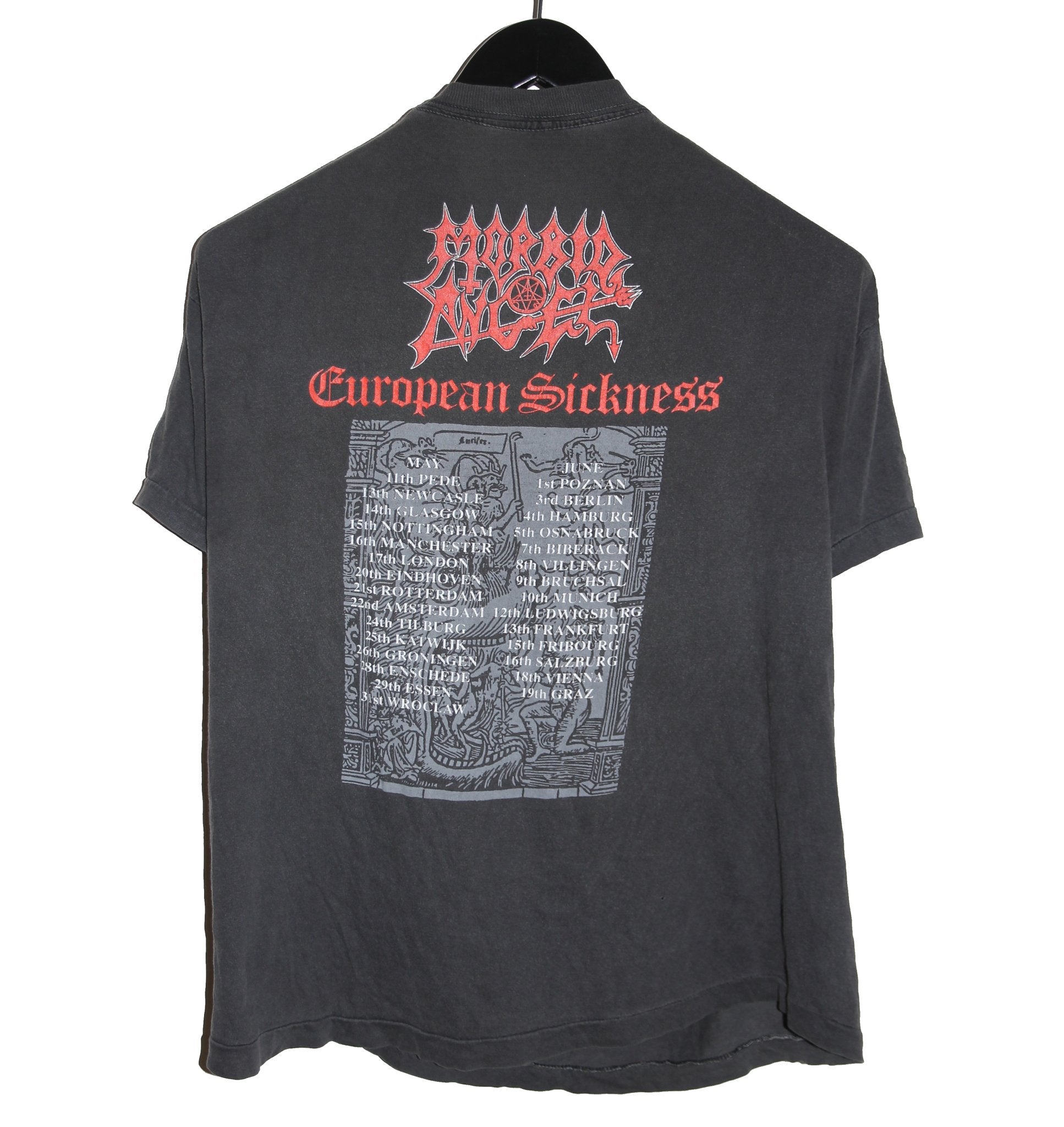 Morbid Angel 1992 Leading The Rats Shirt - Faded AU