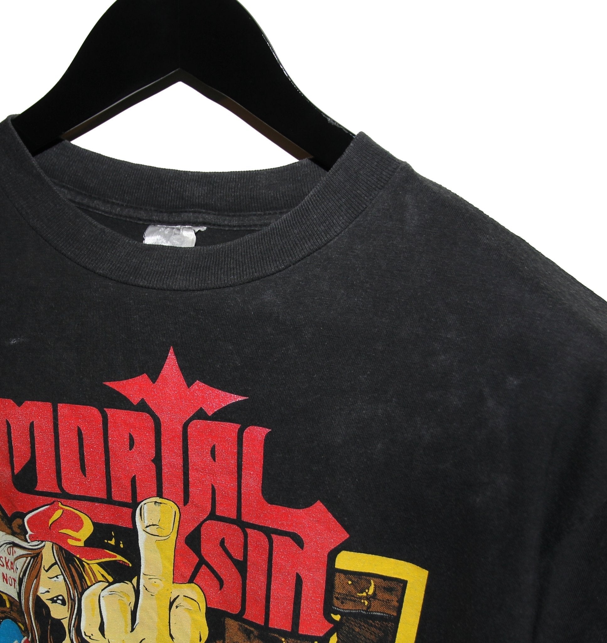Mortal Sin 1991 Rebellious Youth Shirt - Faded AU