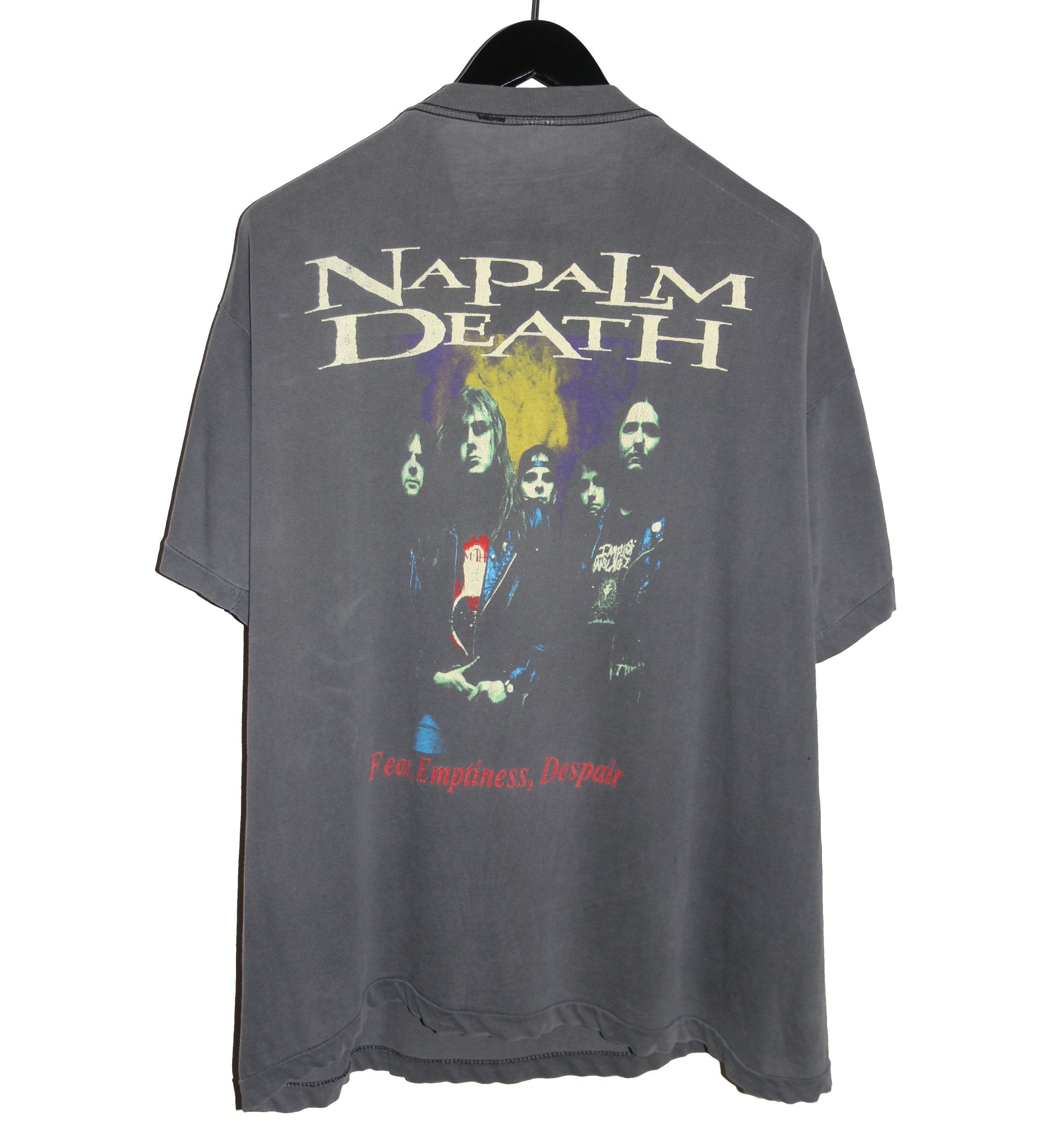 Napalm Death 1994 Fear, Emptiness, Despair Album Shirt - Faded AU